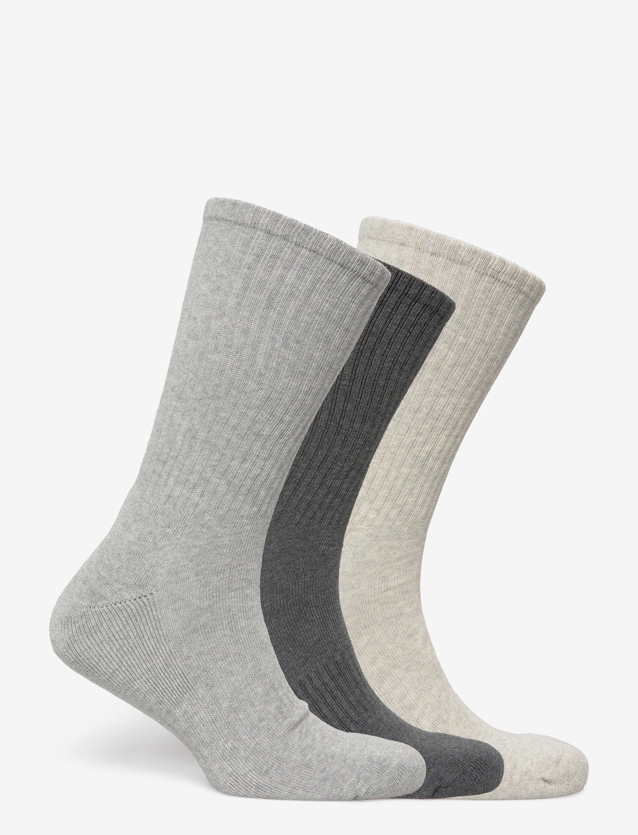 Polo Ralph Lauren - Cotton-Blend Crew Sock 3-Pack - vanliga strumpor - 3pk and htr/lt sp - 1