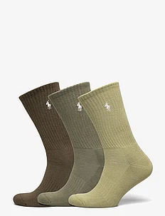 Cotton-Blend Crew Sock 3-Pack, Polo Ralph Lauren Underwear