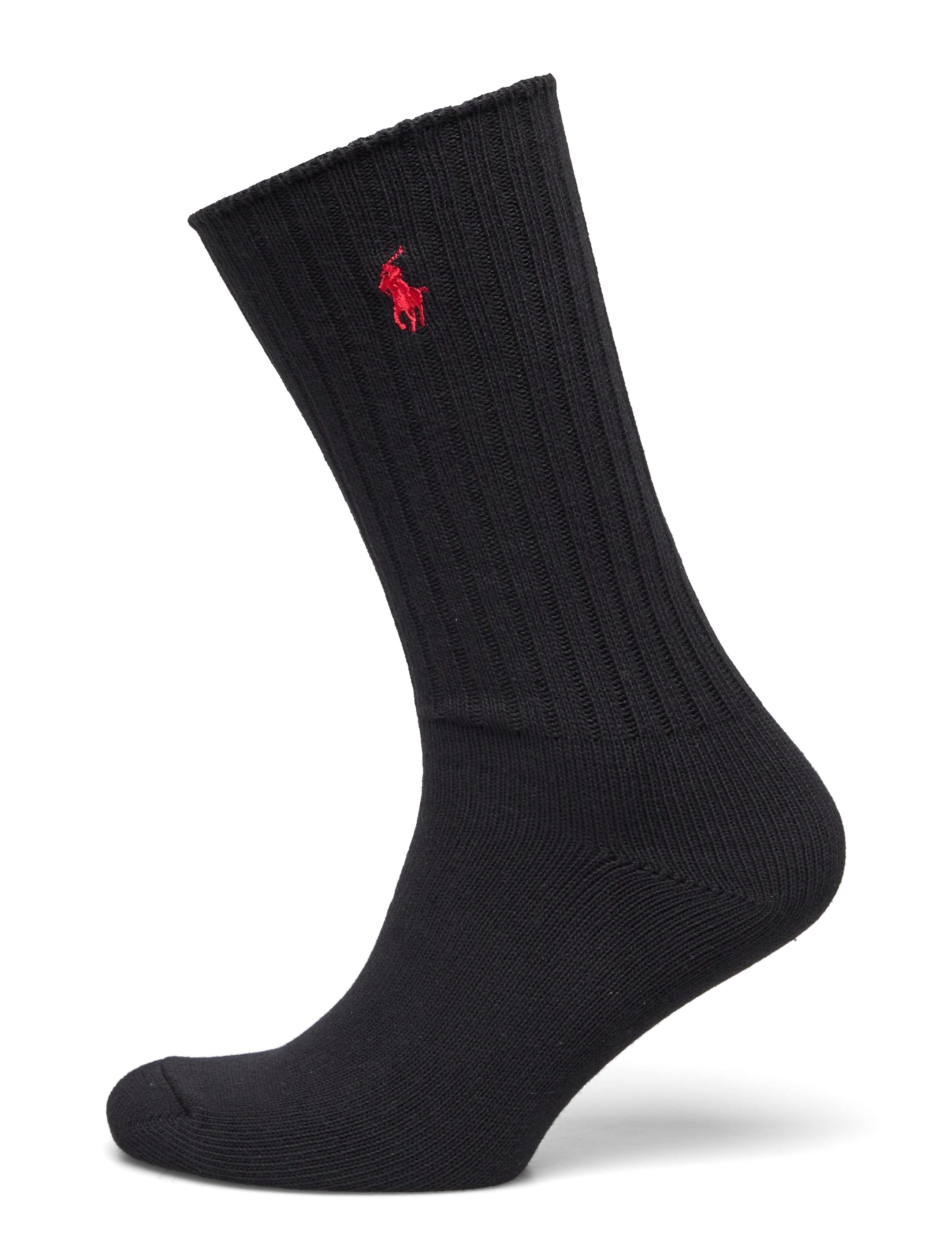 Polo Ralph Lauren Cotton-Blend Crew Socks, One Size, Black, Sokker > Almindelige Sokker, Herre