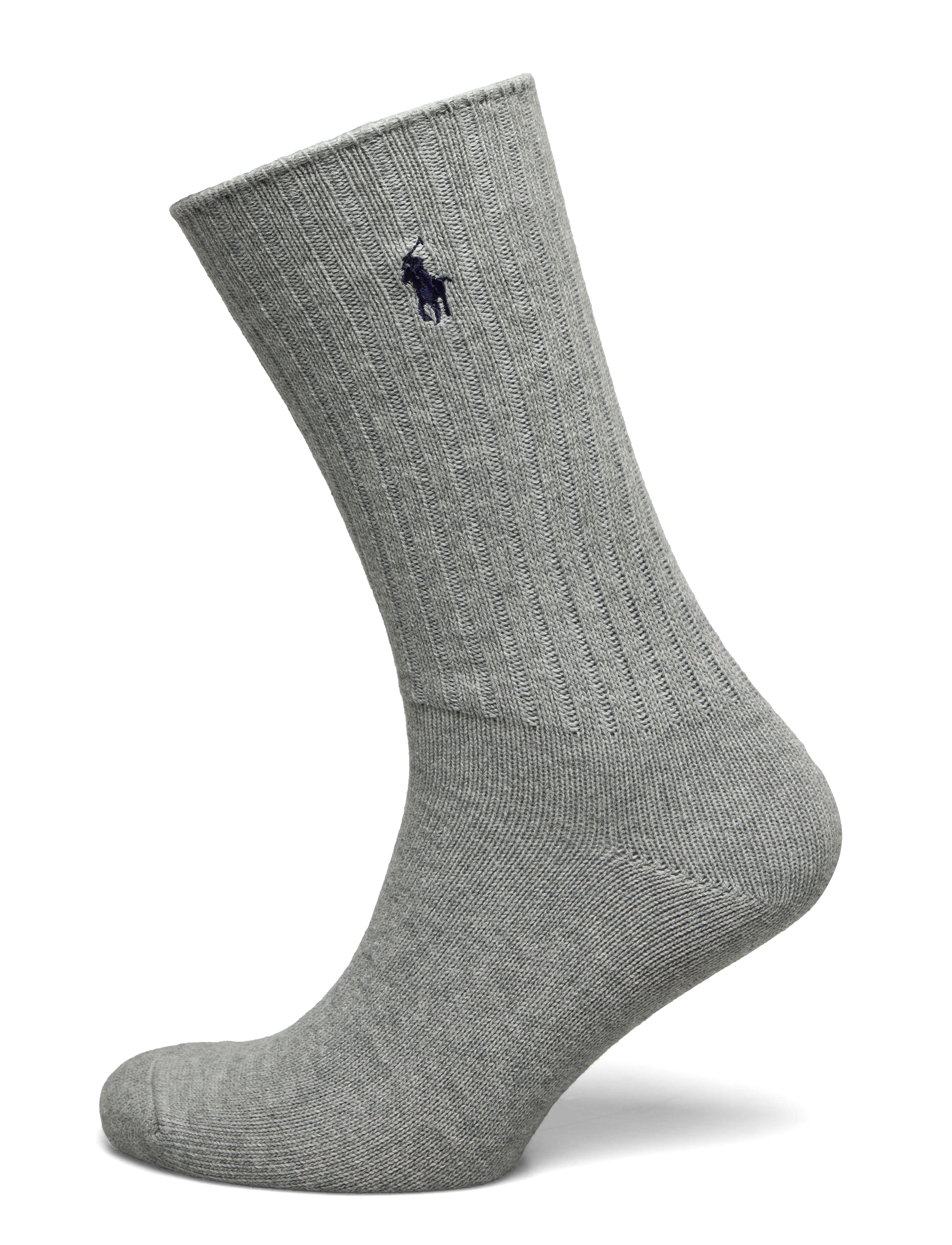 Polo Ralph Lauren Cotton-Blend Crew Socks, One Size, Grey, Sokker > Almindelige Sokker, Herre