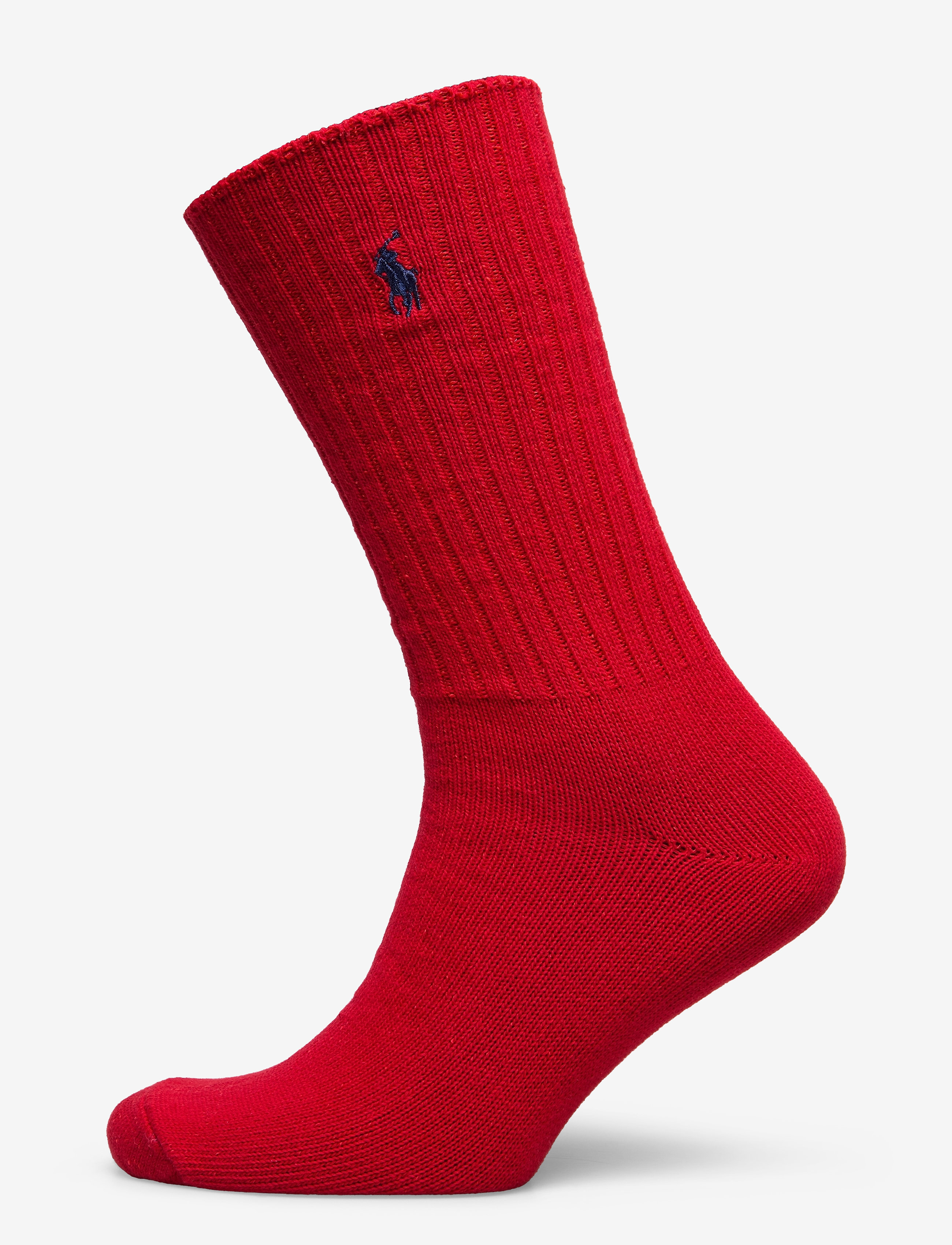 Polo Ralph Lauren Cotton-Blend Crew Socks, One Size, Red, Sokker > Almindelige Sokker, Herre