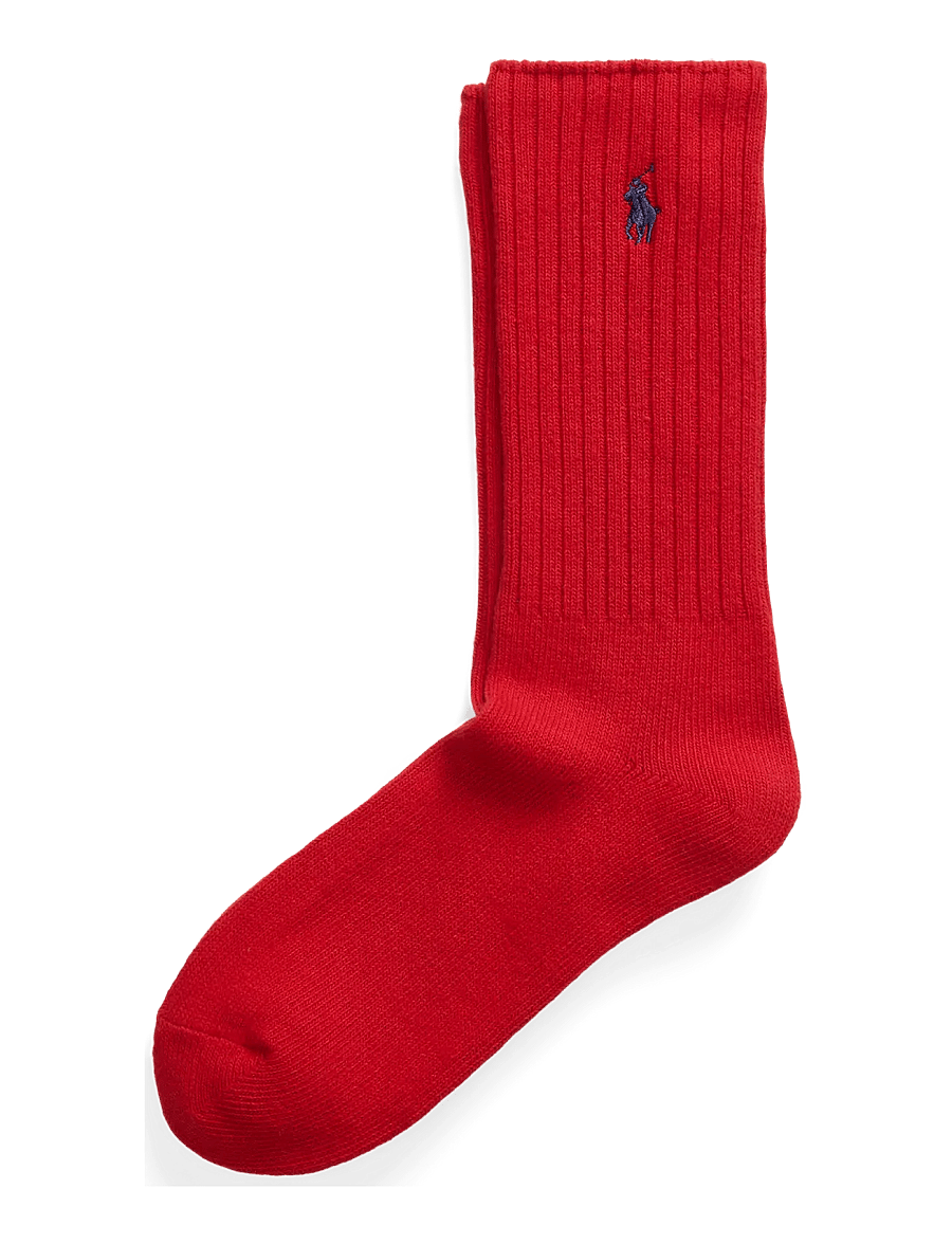 Polo Ralph Lauren - Cotton-Blend Crew Socks - klassikalised sokid - red blue pp - 2