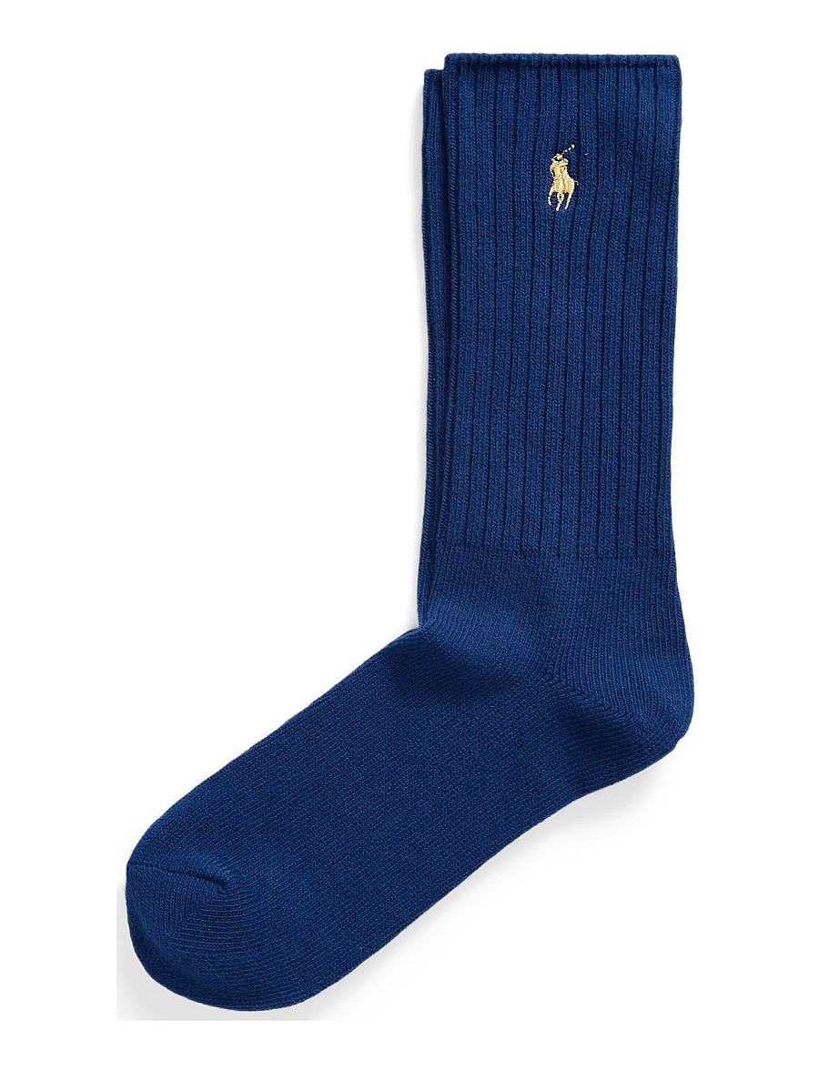 Polo Ralph Lauren - Cotton-Blend Crew Socks - sokker - royal yellow pp - 0