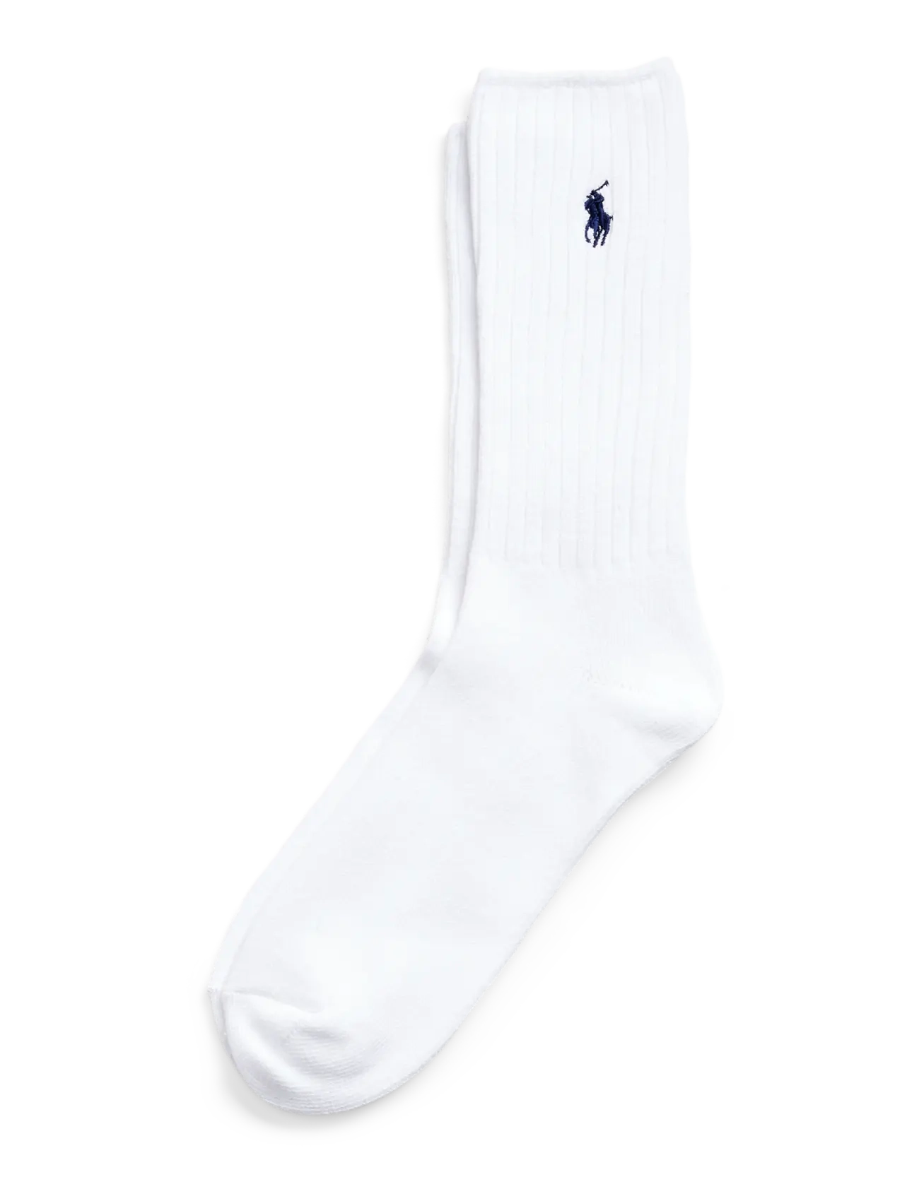 Polo Ralph Lauren - Cotton-Blend Crew Socks - sokker - white navy pp - 2