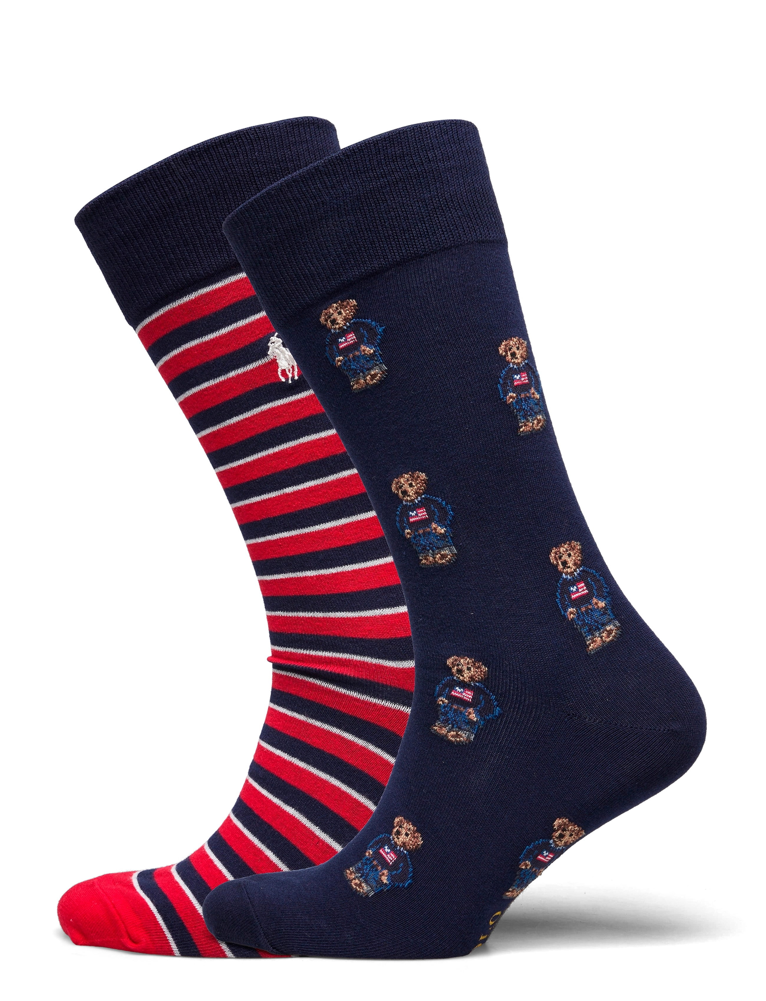 Polo Ralph Lauren - Polo Bear Trouser Sock 2-Pack - tennissocken - 2pk navy bear/str - 0