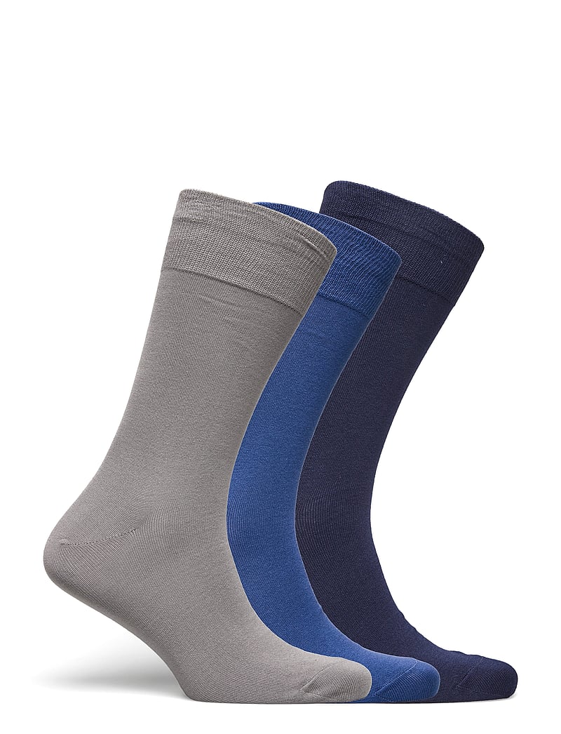 Polo Ralph Lauren - Cotton-Blend Trouser Sock 3-Pack - urheilusukat - 3pk navy/grey/ret - 1