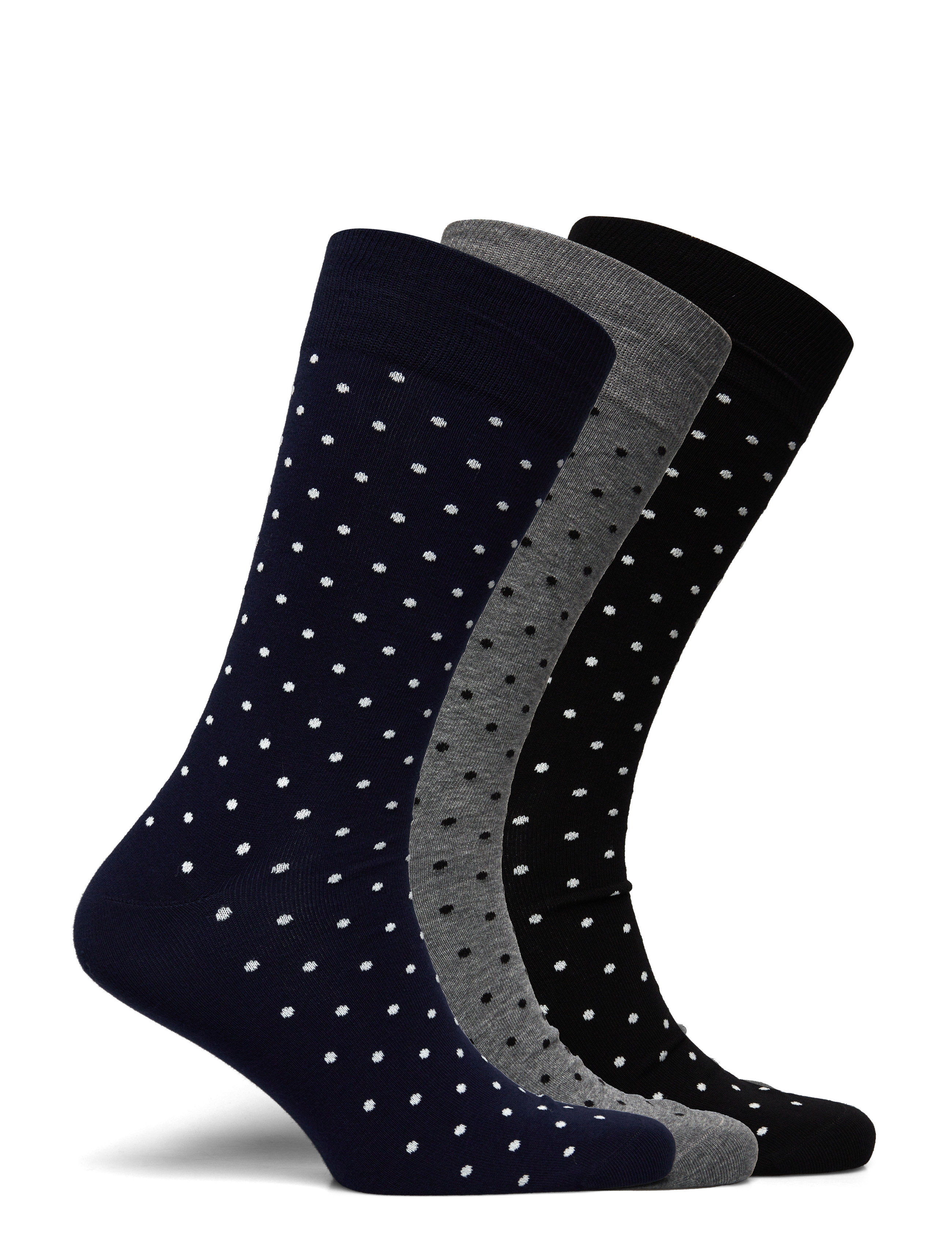Polo Ralph Lauren - Polka-Dot Trouser Sock 3-Pack - klasikinės kojinės - navy - 1