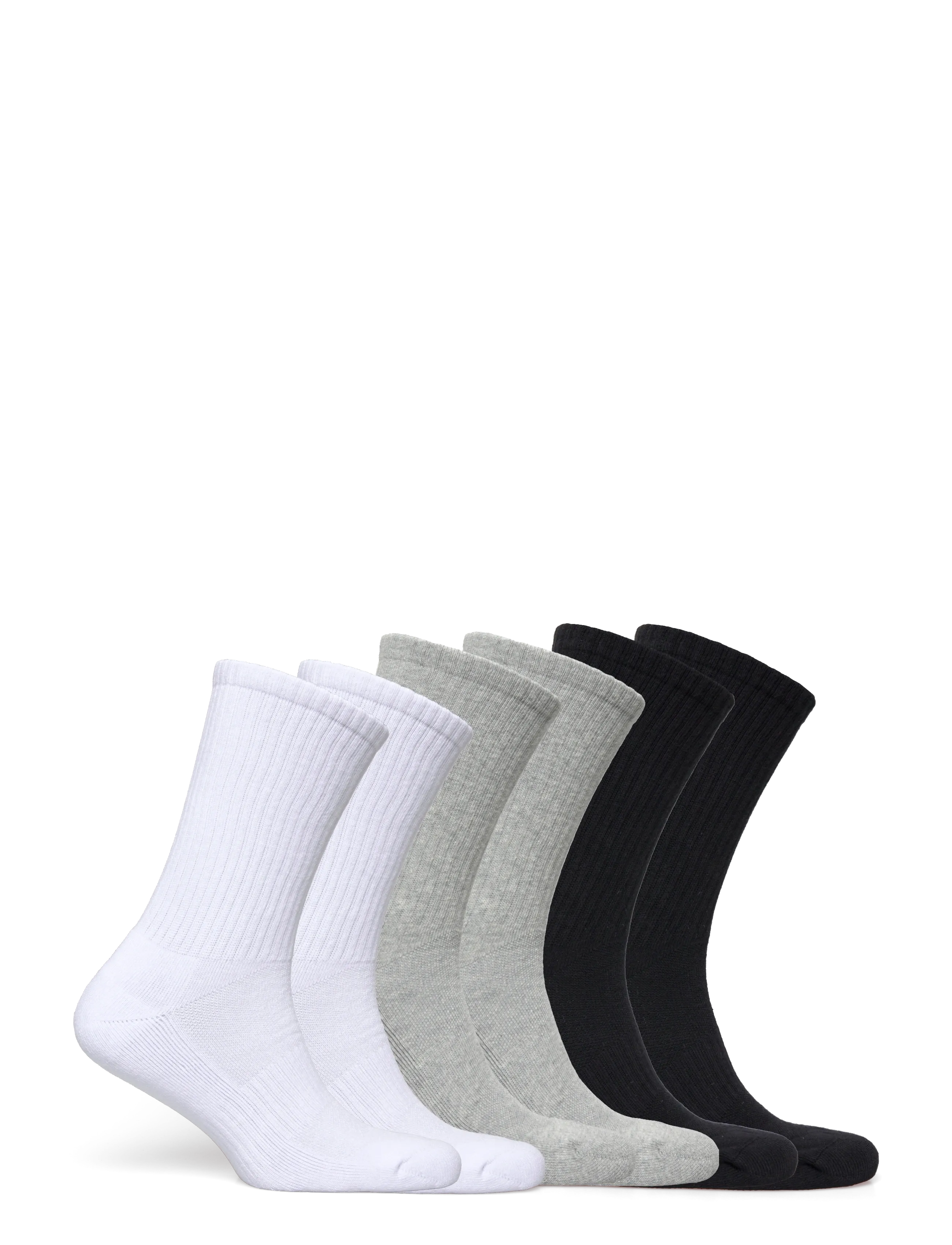 Polo Ralph Lauren - Cotton-Blend Crew Sock 6-Pack - vanliga strumpor - grey assorted - 1