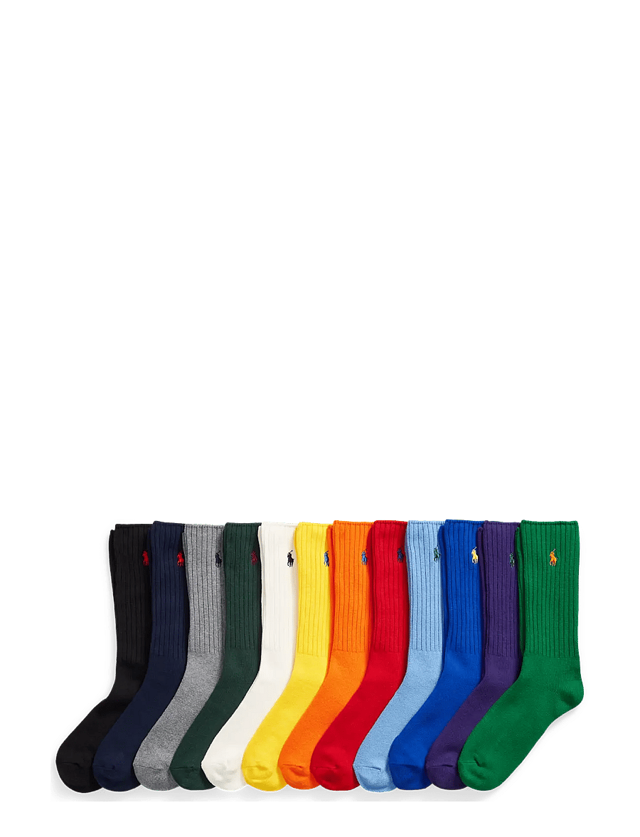 Polo Ralph Lauren - Signature Pony Crew 12-Sock Gift Set - urheilusukat - multi - 0