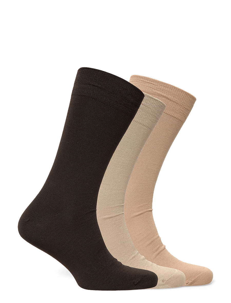 Polo Ralph Lauren - Cotton-Blend Trouser Sock 3-Pack - tennissocken - stone/brown/camel - 1