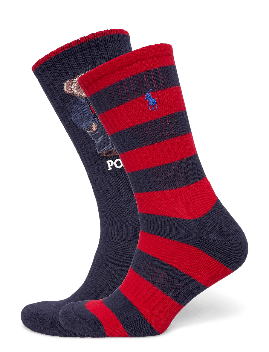 Polo Ralph Lauren - BCI COTTON-DNM TRTLNCK-CRW-2PK - tennissocken - navy/white - 0