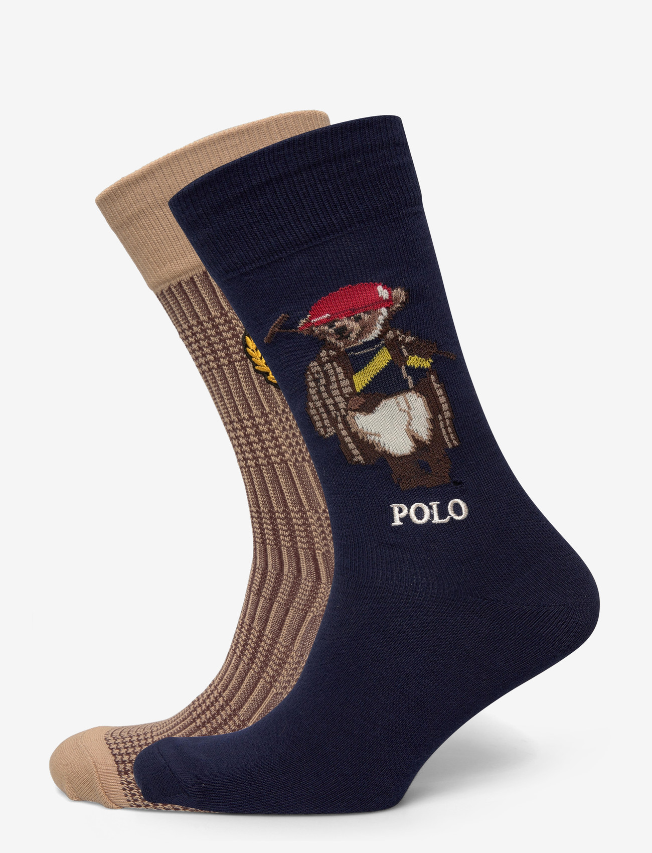 Polo Ralph Lauren - Polo Bear & Crest Trouser Sock 2-Pack - crew-socken - navy/beige h - 0