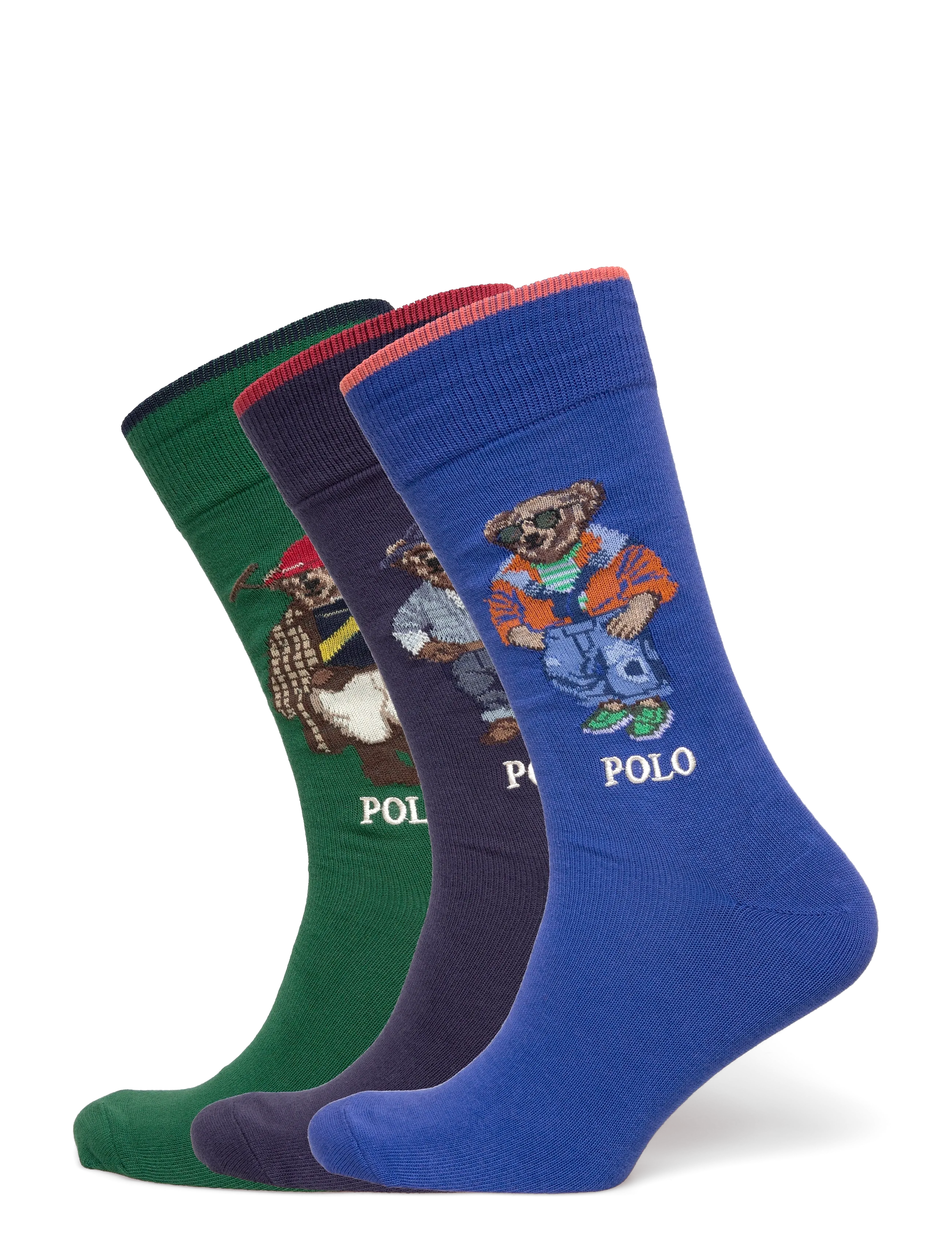 Polo Ralph Lauren BCI COTTON-SSNL BRS GBX-CRW-GFB - Nærfatnaður - GREEN/NAVY/ORANGE / multi