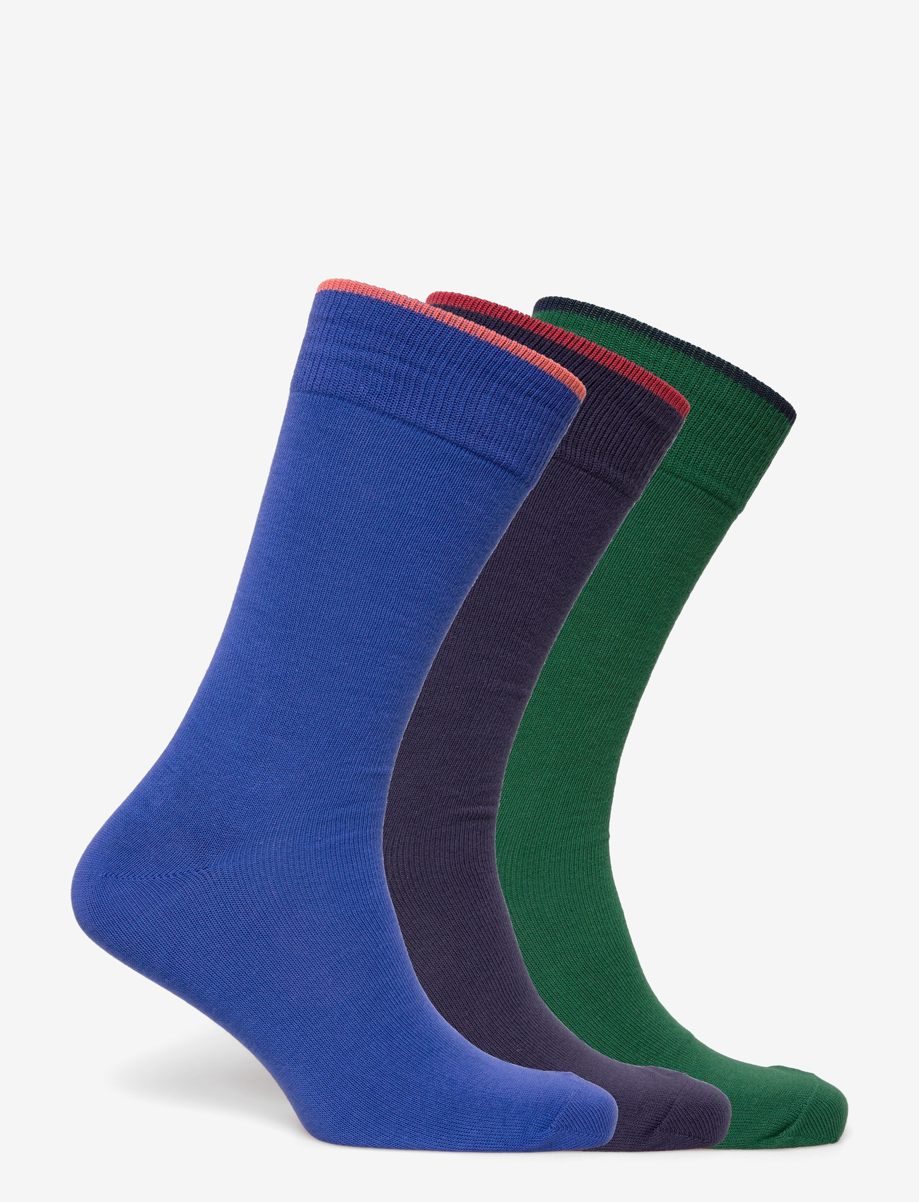 Polo Ralph Lauren - BCI COTTON-SSNL BRS GBX-CRW-GFB - klassikalised sokid - green/navy/orange - 1