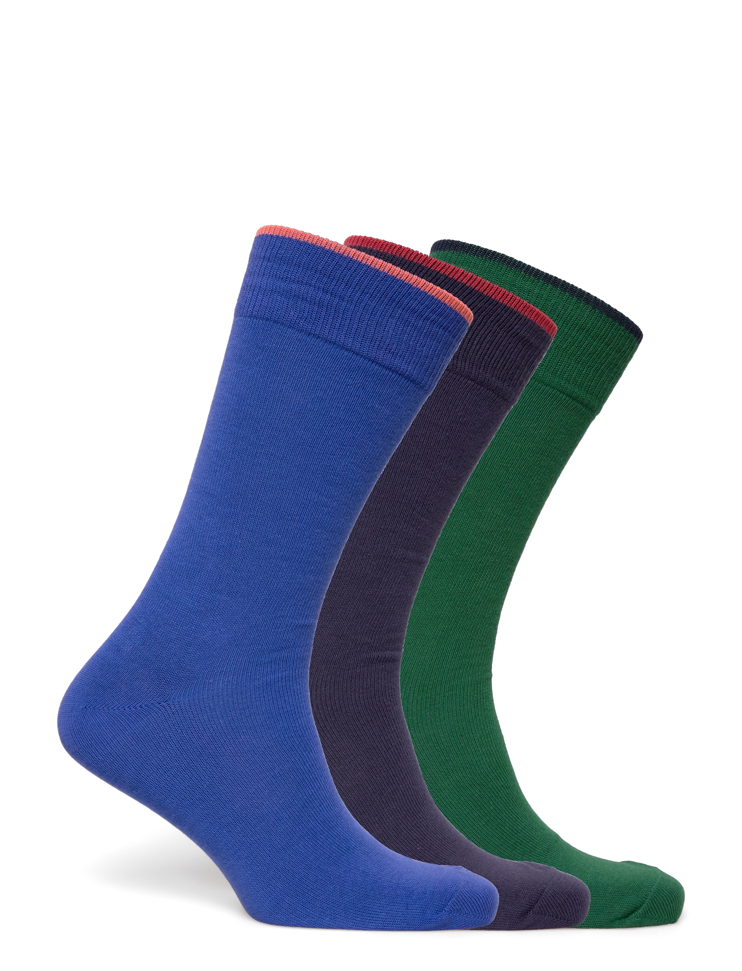 Polo Ralph Lauren - BCI COTTON-SSNL BRS GBX-CRW-GFB - crew socks - green/navy/orange - 1