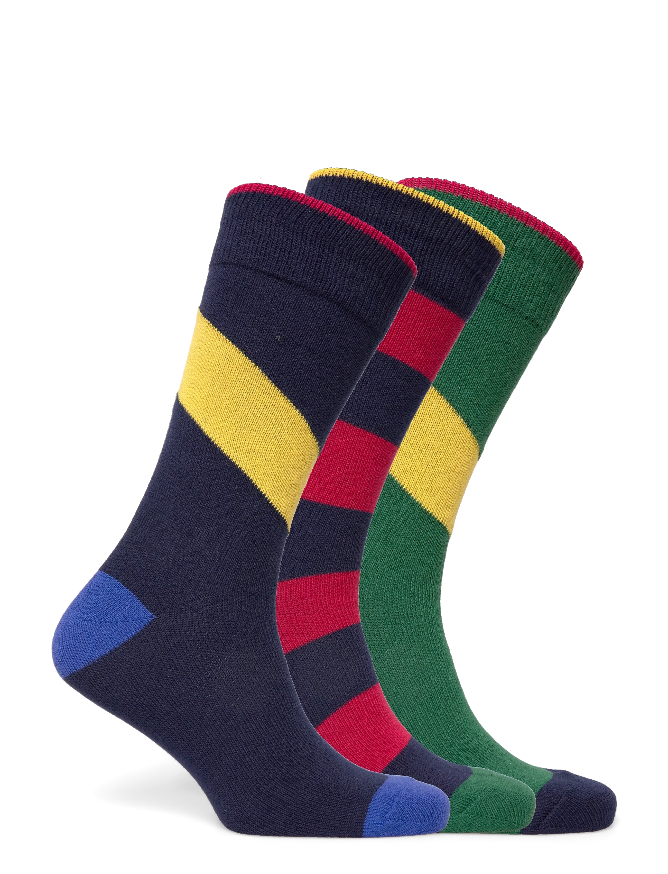 Polo Ralph Lauren - BCI COTTON-PL SCT GFT B-CRW-GFB - crew socks - navy/red/green - 1