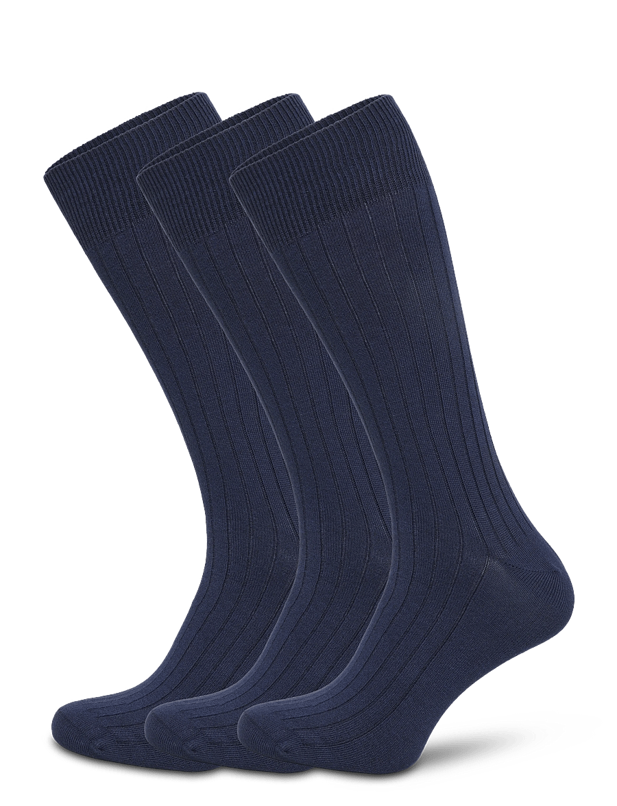 Polo Ralph Lauren - RAYON-3P TCH RBDR-CRW-3PK - crew socks - navy - 0