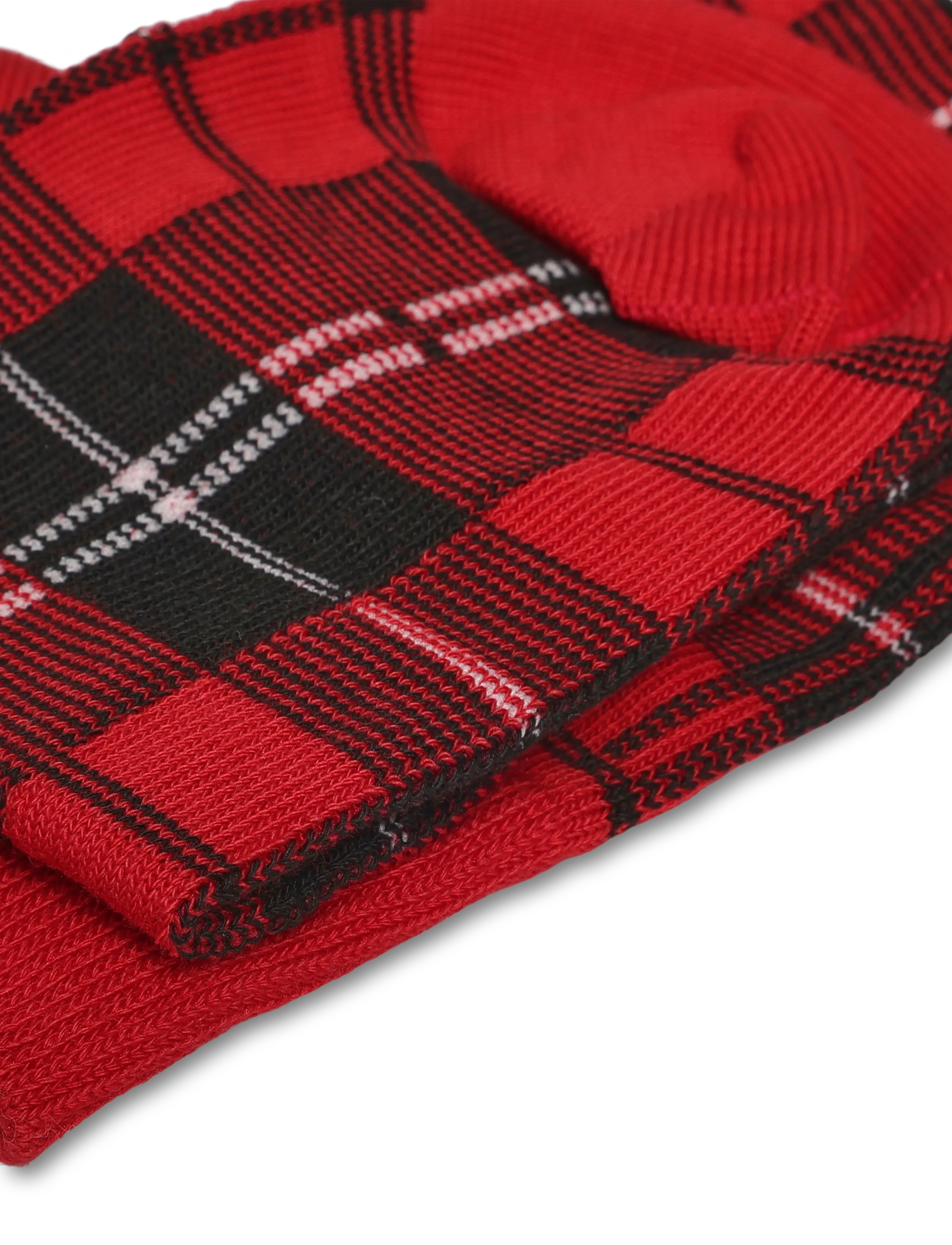 Polo Ralph Lauren - Plaid Cotton-Blend Trouser Sock 2-Pack - sokker - red - 2