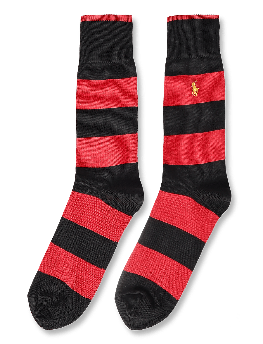 Polo Ralph Lauren - COMBED COTTON-2P CD RRYS-CRW-2PK - sokker - red - 1