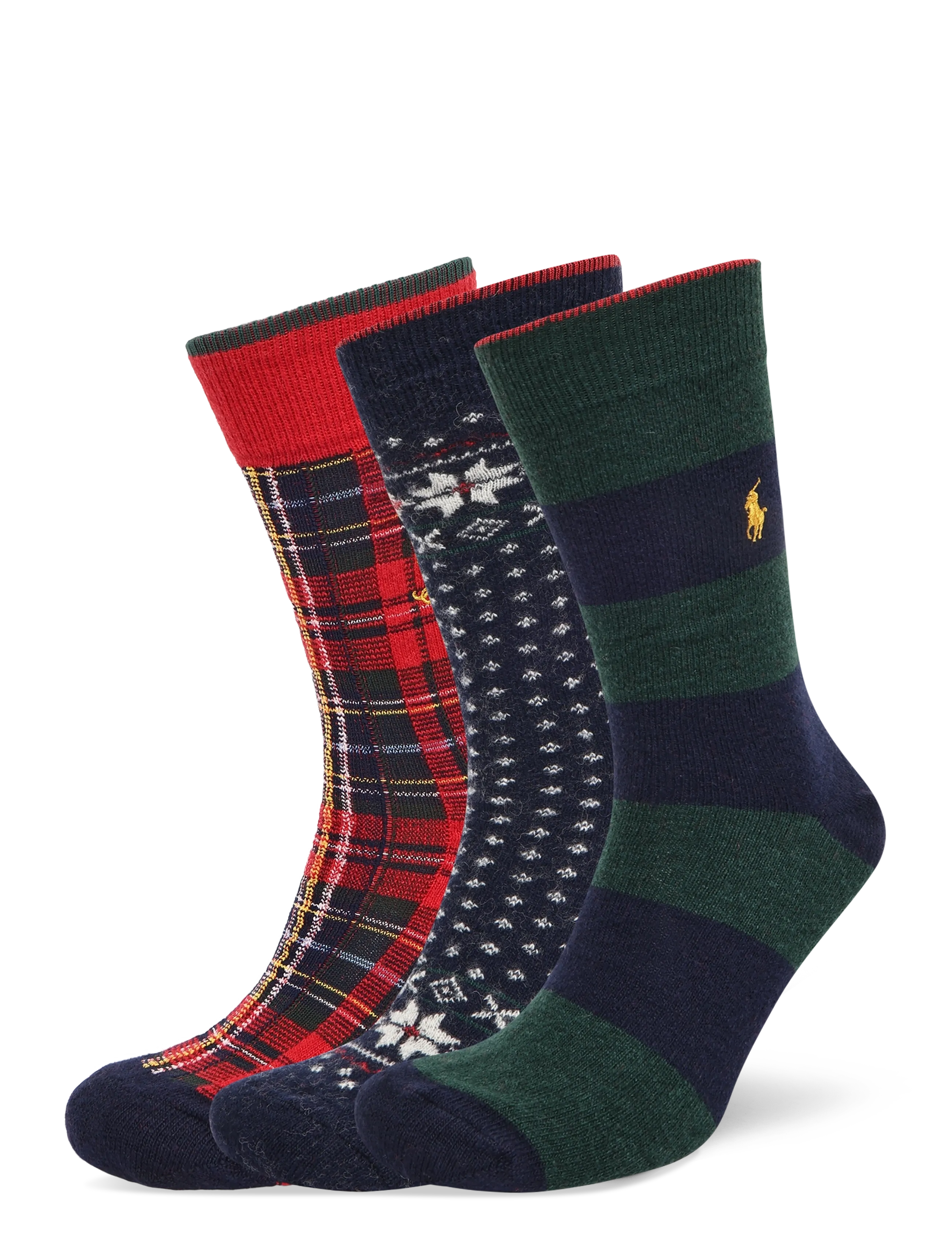 Polo Ralph Lauren LAMBSWOOL BLEND-3P LWL NCGB-CRW-3PK - Socken im Multipack - HUNTER MULTI / multi