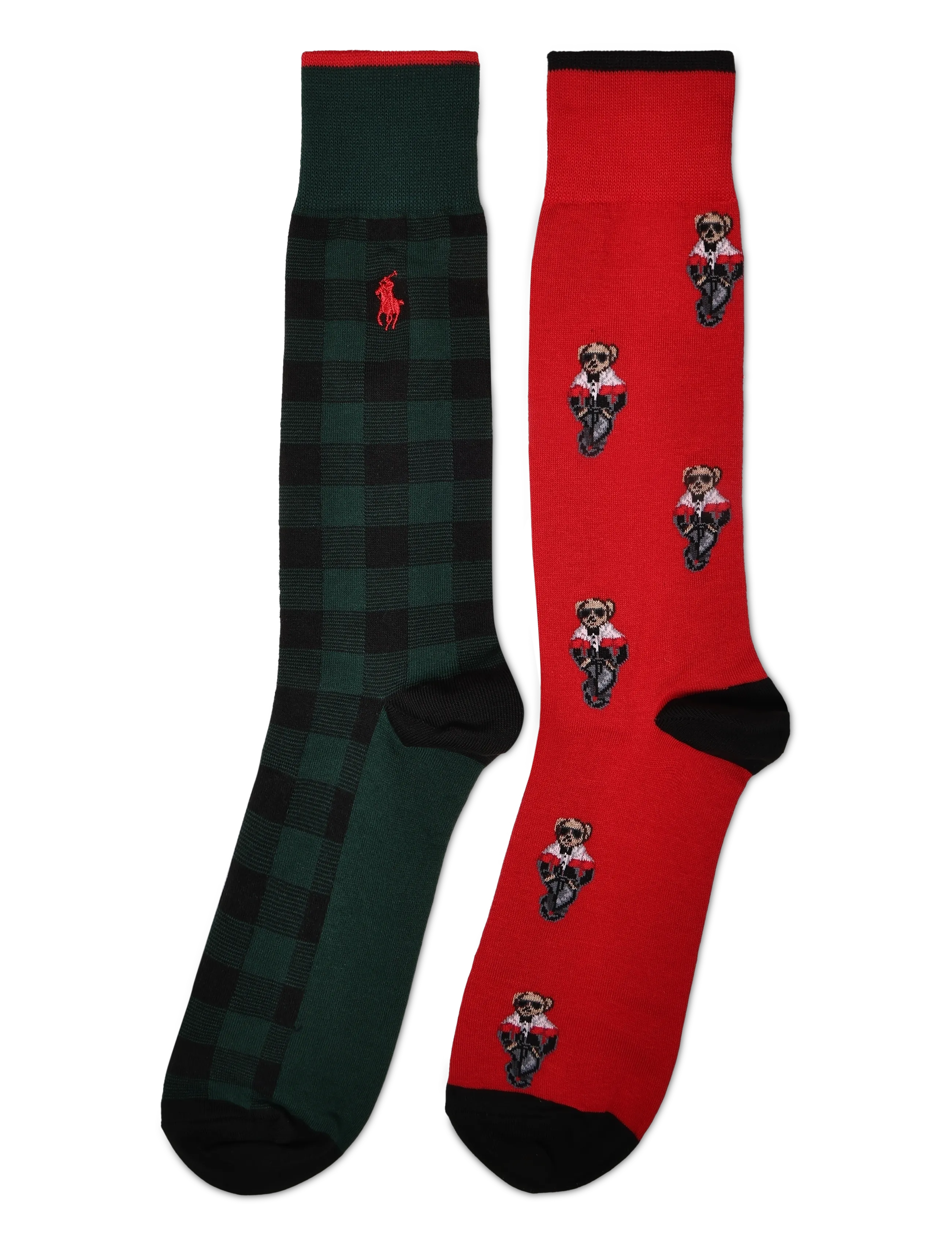 Polo Ralph Lauren - COMBED COTTON-2P CT RHMBR-CRW-2PK - sokker - red hunter - 1