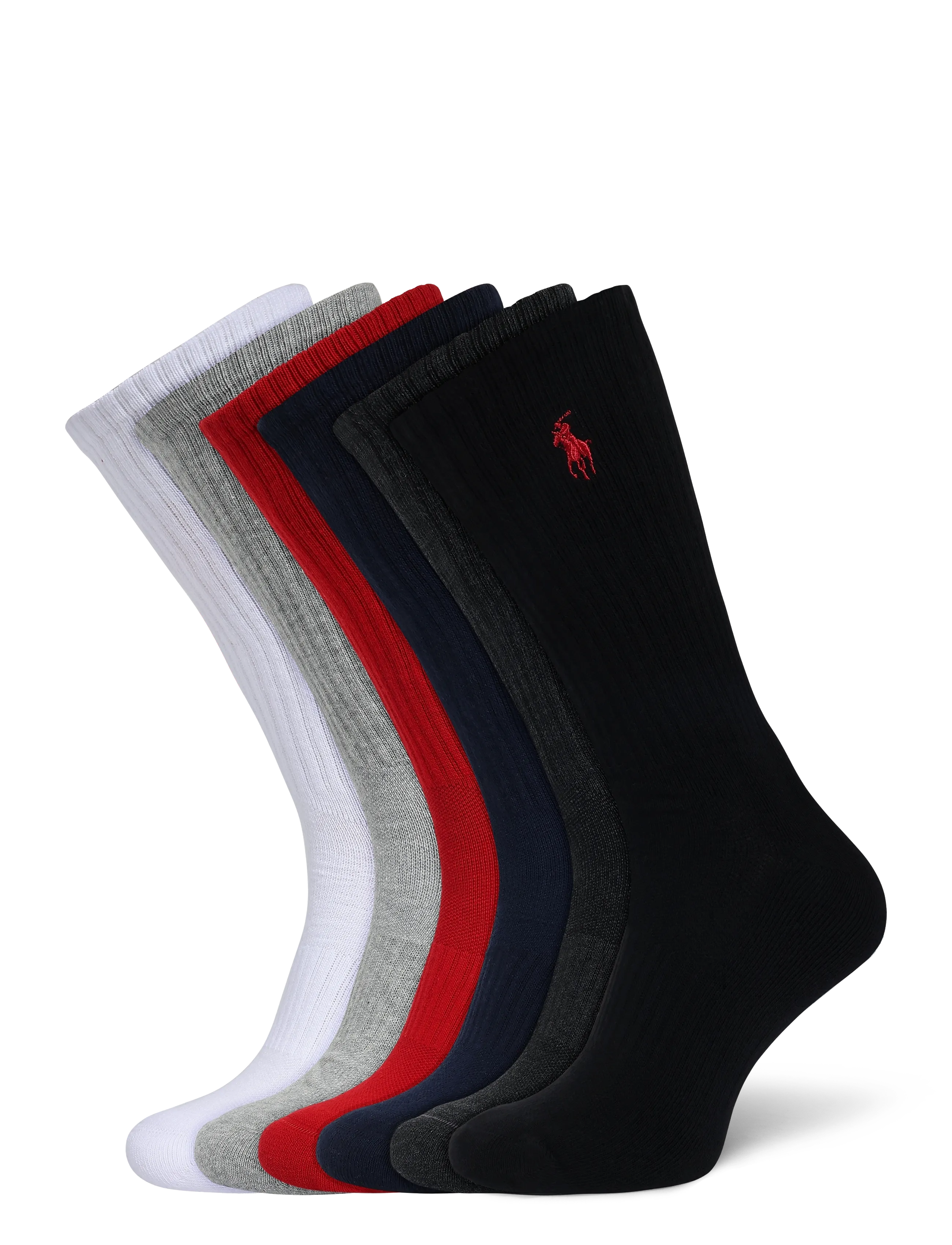 Polo Ralph Lauren BCI COTTON-PRF CTN ICN-CRW-6PK - Vanliga strumpor - POLO BLACK MULTI / multi