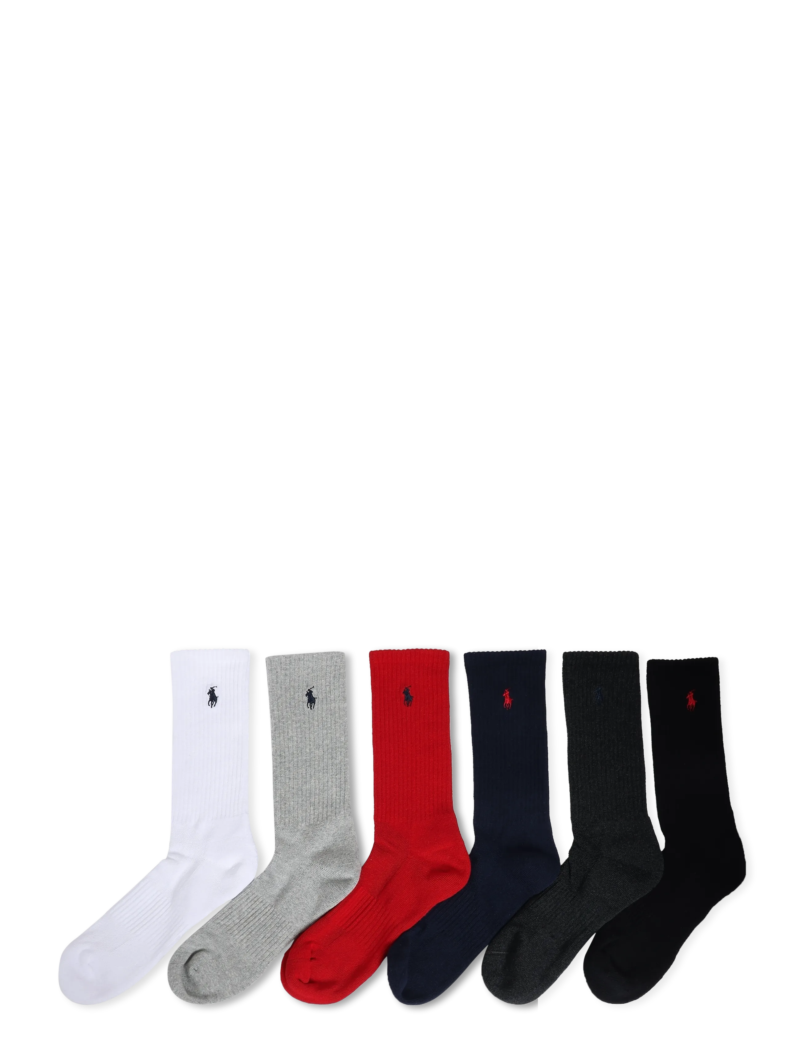 Polo Ralph Lauren - BCI COTTON-PRF CTN ICN-CRW-6PK - polo black multi - 1
