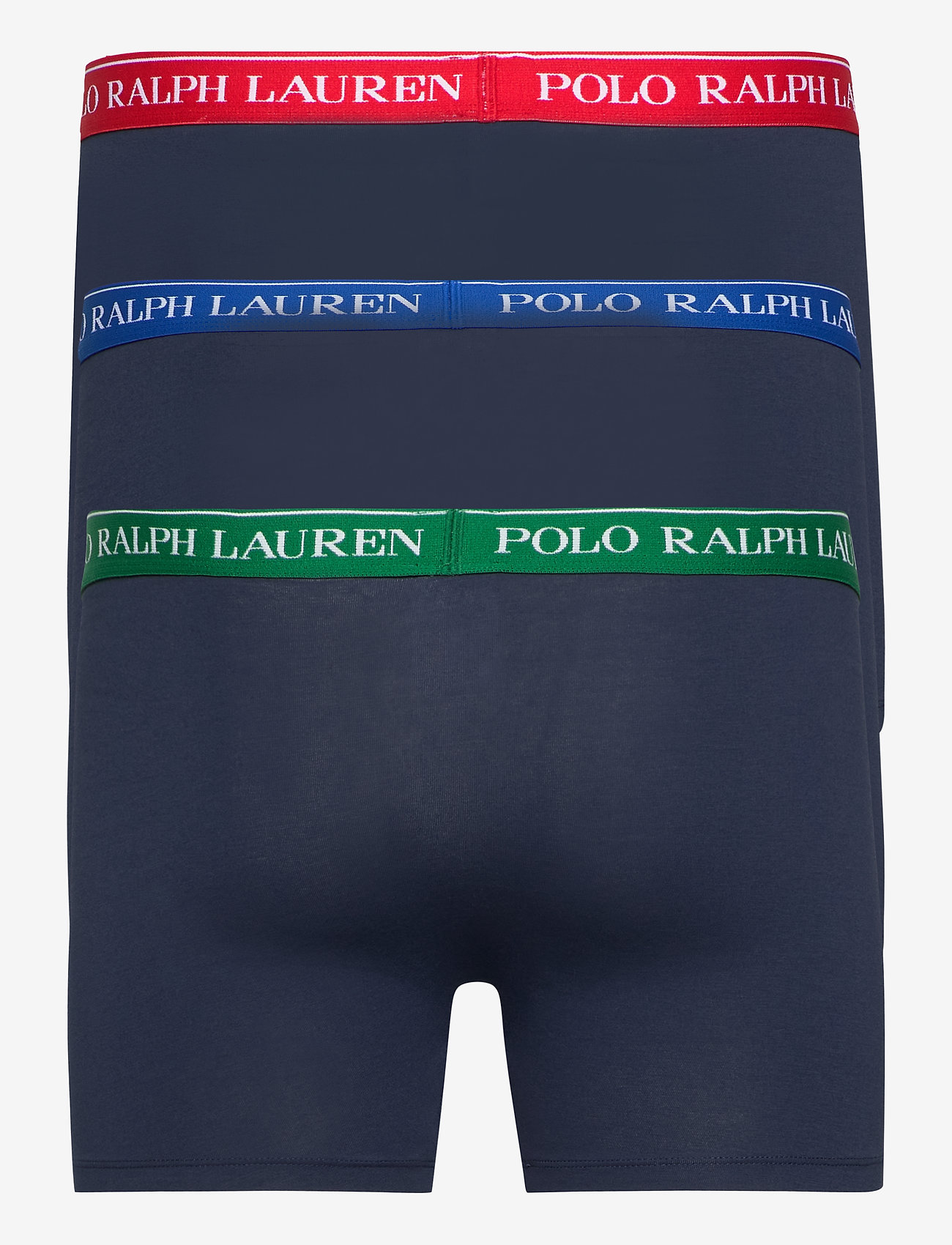 Polo Ralph Lauren - Cotton Boxer Brief 3-Pack - 3pk nvy grn/nvy r - 2