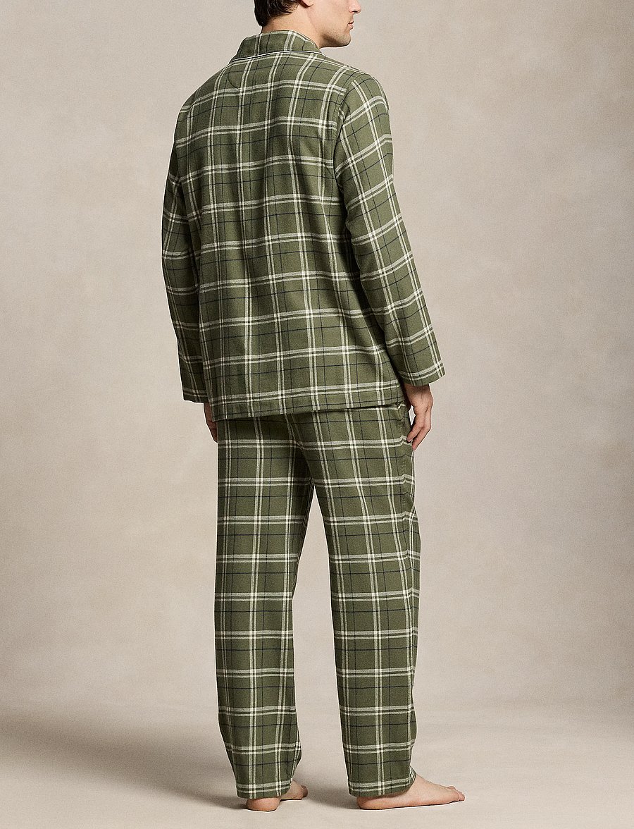 Polo Ralph Lauren - Plaid Flannel Sleep Set - pyjamasets - cruise olive navy - 5