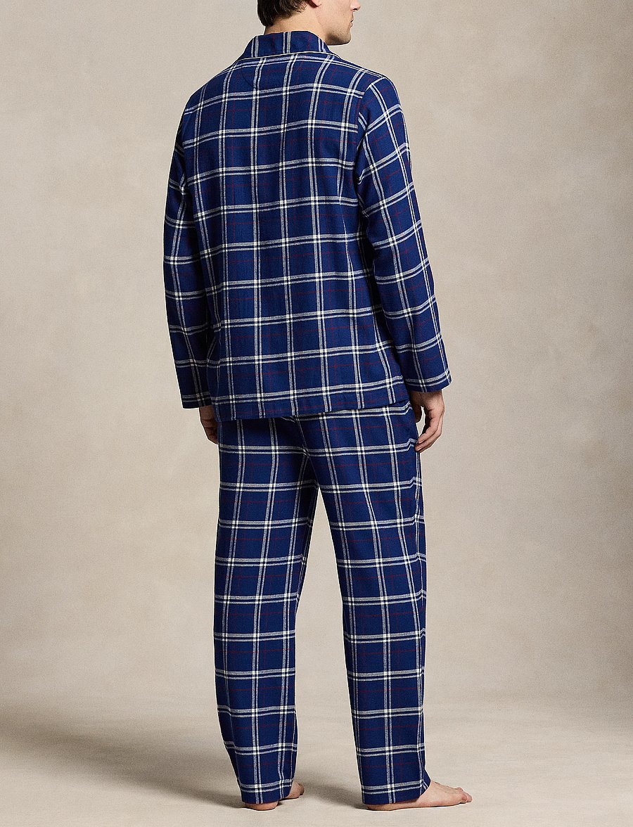 Polo Ralph Lauren - Plaid Flannel Sleep Set - pyjama sets - navy red white pl - 2