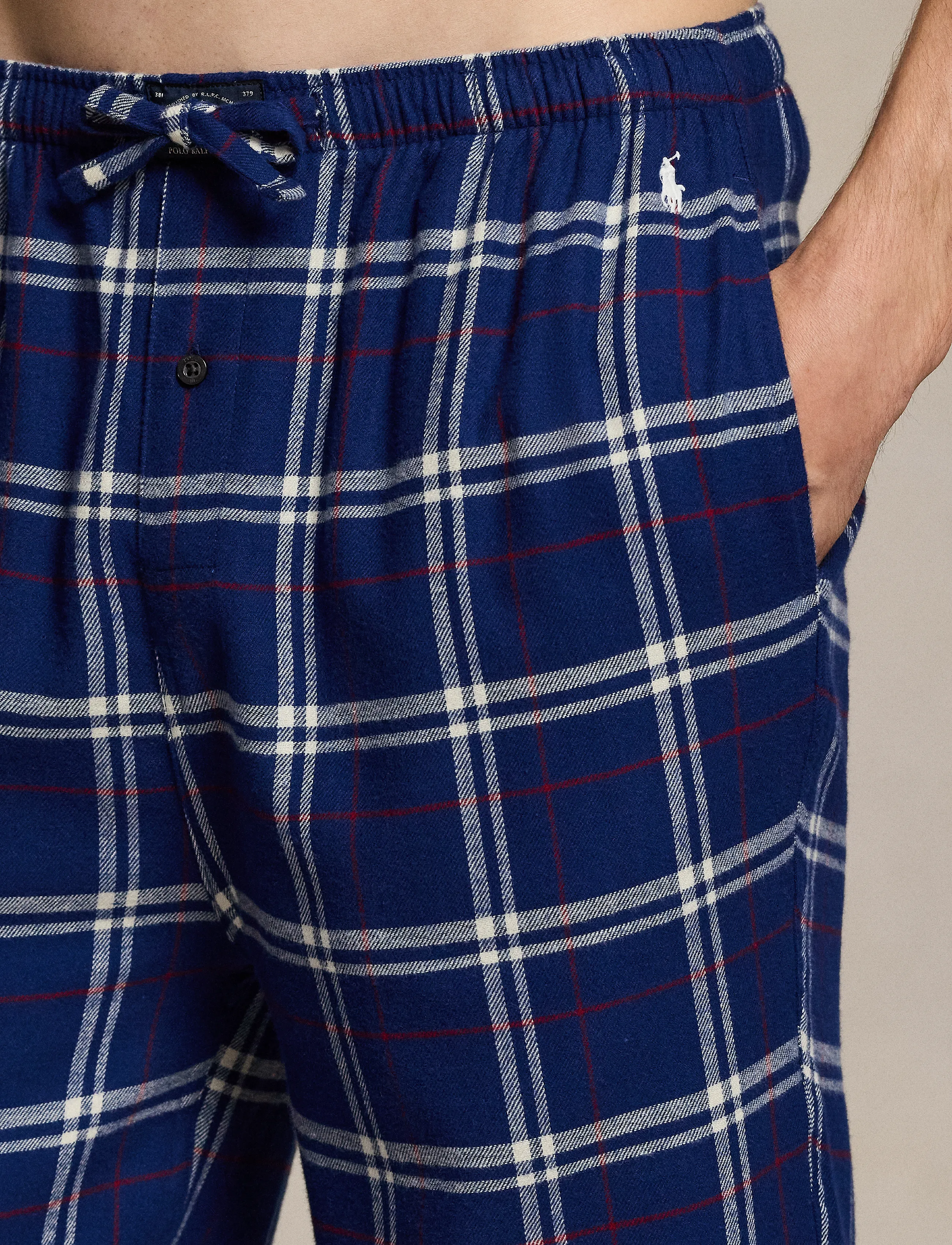 Polo Ralph Lauren - Plaid Flannel Sleep Set - pyjama sets - navy red white pl - 3
