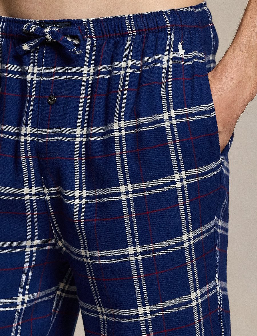 Polo Ralph Lauren - Plaid Flannel Sleep Set - pyjama sets - navy red white pl - 3