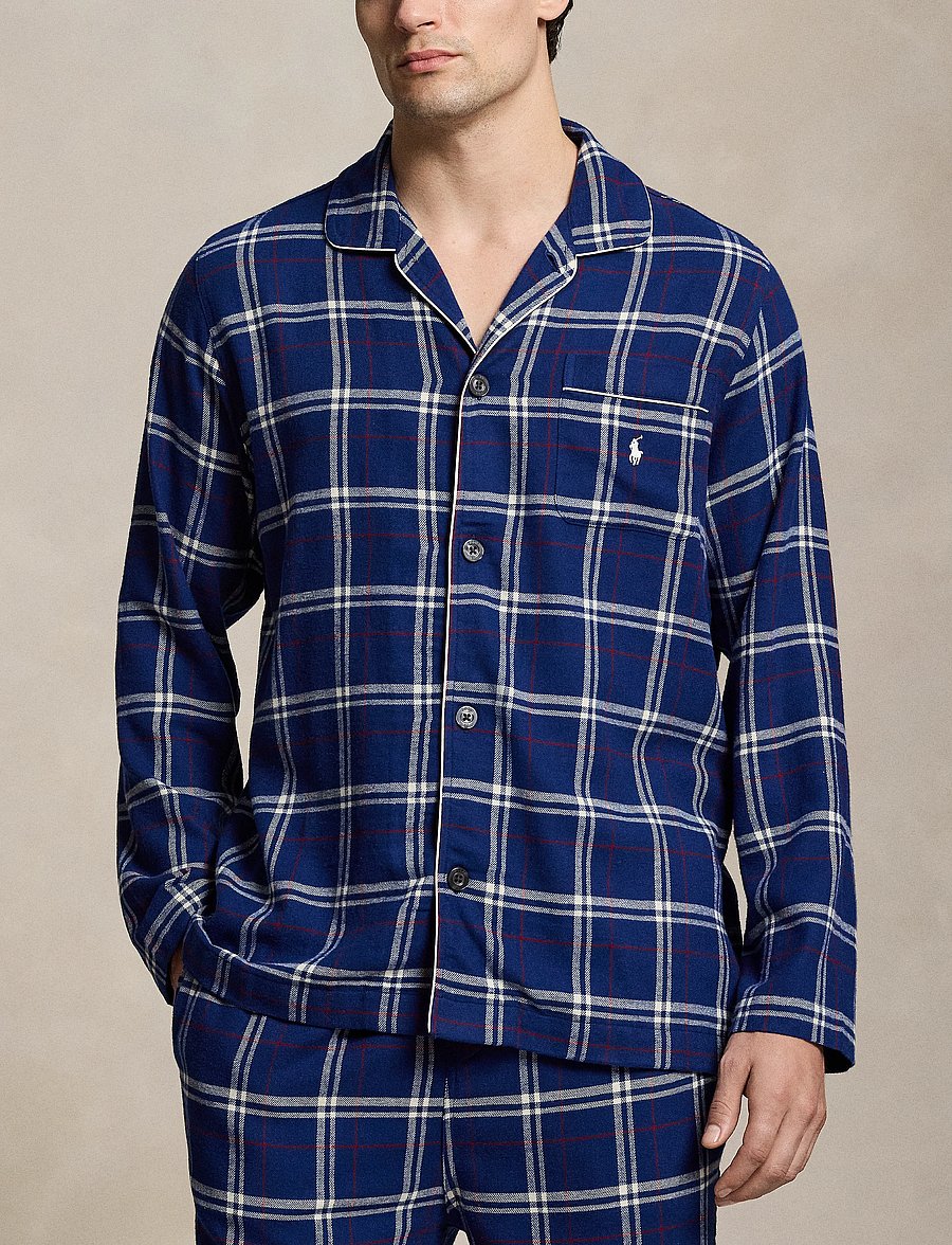 Polo Ralph Lauren - Plaid Flannel Sleep Set - pyjama sets - navy red white pl - 4