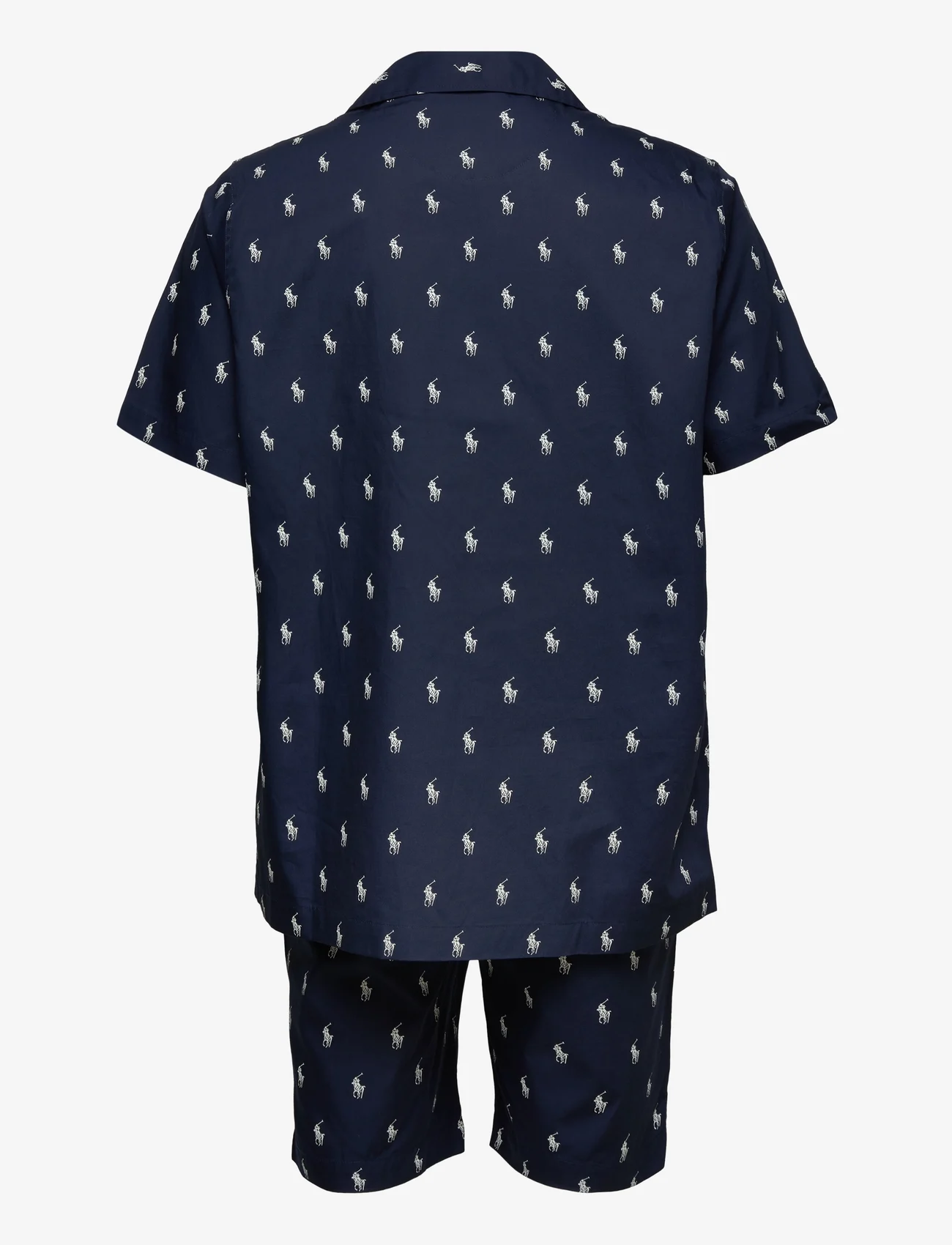 Polo Ralph Lauren Underwear - Signature Pony Cotton Pajama Set - navy / nevis aopp - 1