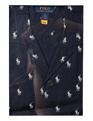 Polo Ralph Lauren Underwear - Signature Pony Cotton Pajama Set - navy / nevis aopp - 4