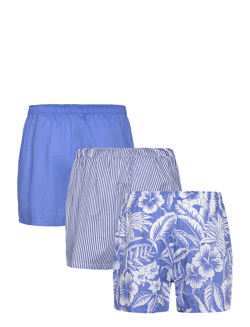Polo Ralph Lauren - Cotton Boxer 3-Pack - multipack underbukser - 3pk hrbr isl blu - 1