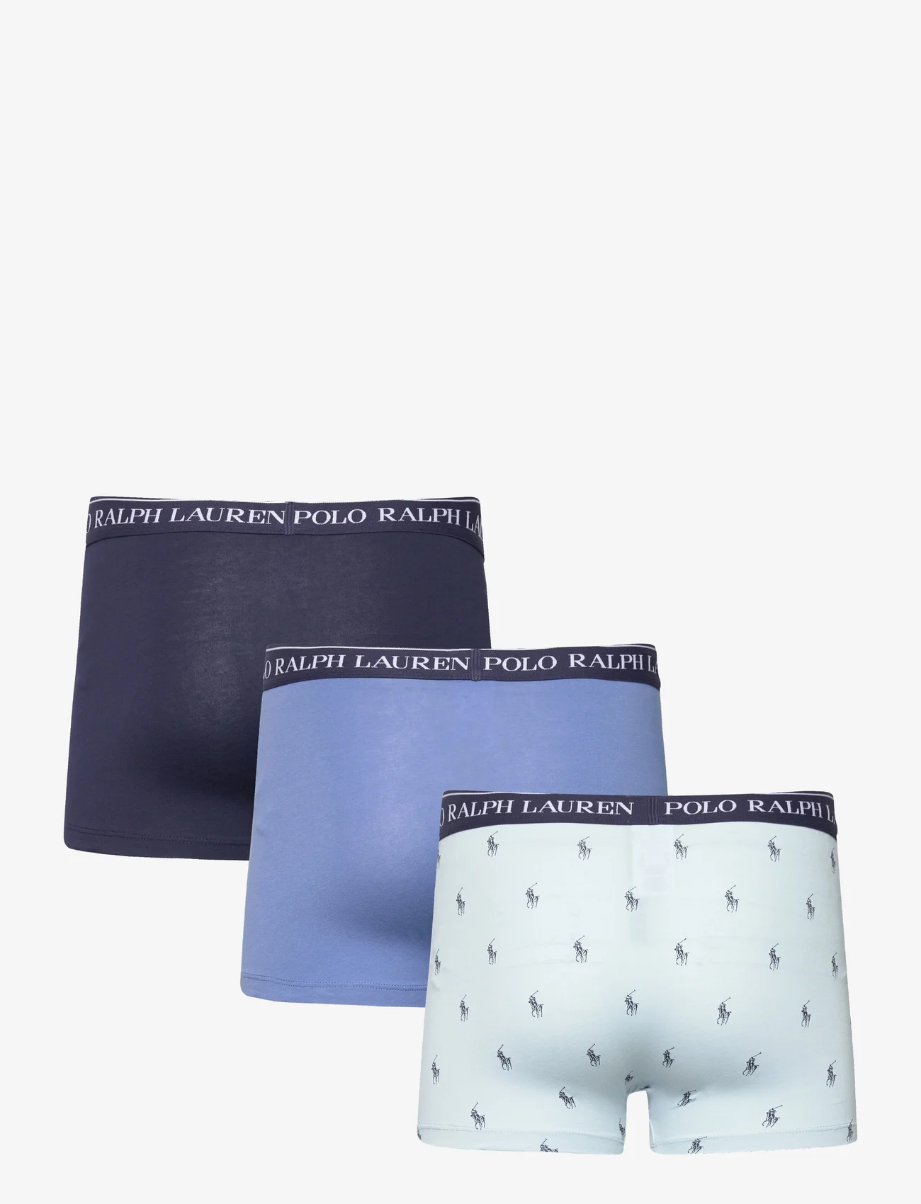 Polo Ralph Lauren Underwear - Classic Stretch-Cotton Trunk 3-Pack - bokseršorti - 3pk alp blu aopp/ - 1