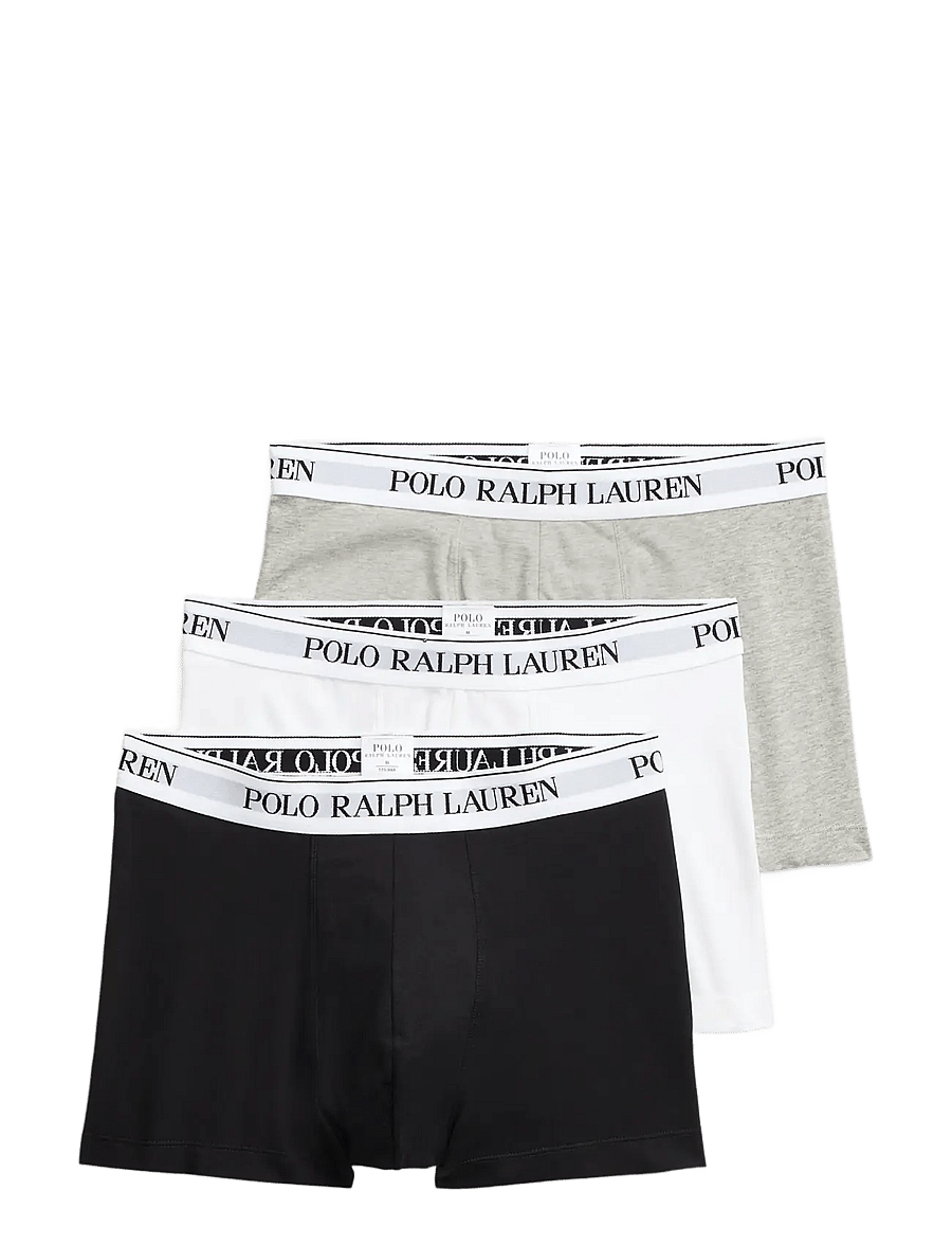 Polo Ralph Lauren - Classic Stretch-Cotton Trunk 3-Pack - multipack underpants - 3pk and hthr/blac - 1