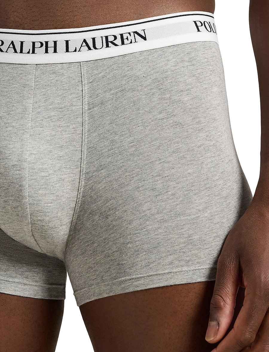 Polo Ralph Lauren - Classic Stretch-Cotton Trunk 3-Pack - multipack underpants - 3pk and hthr/blac - 0