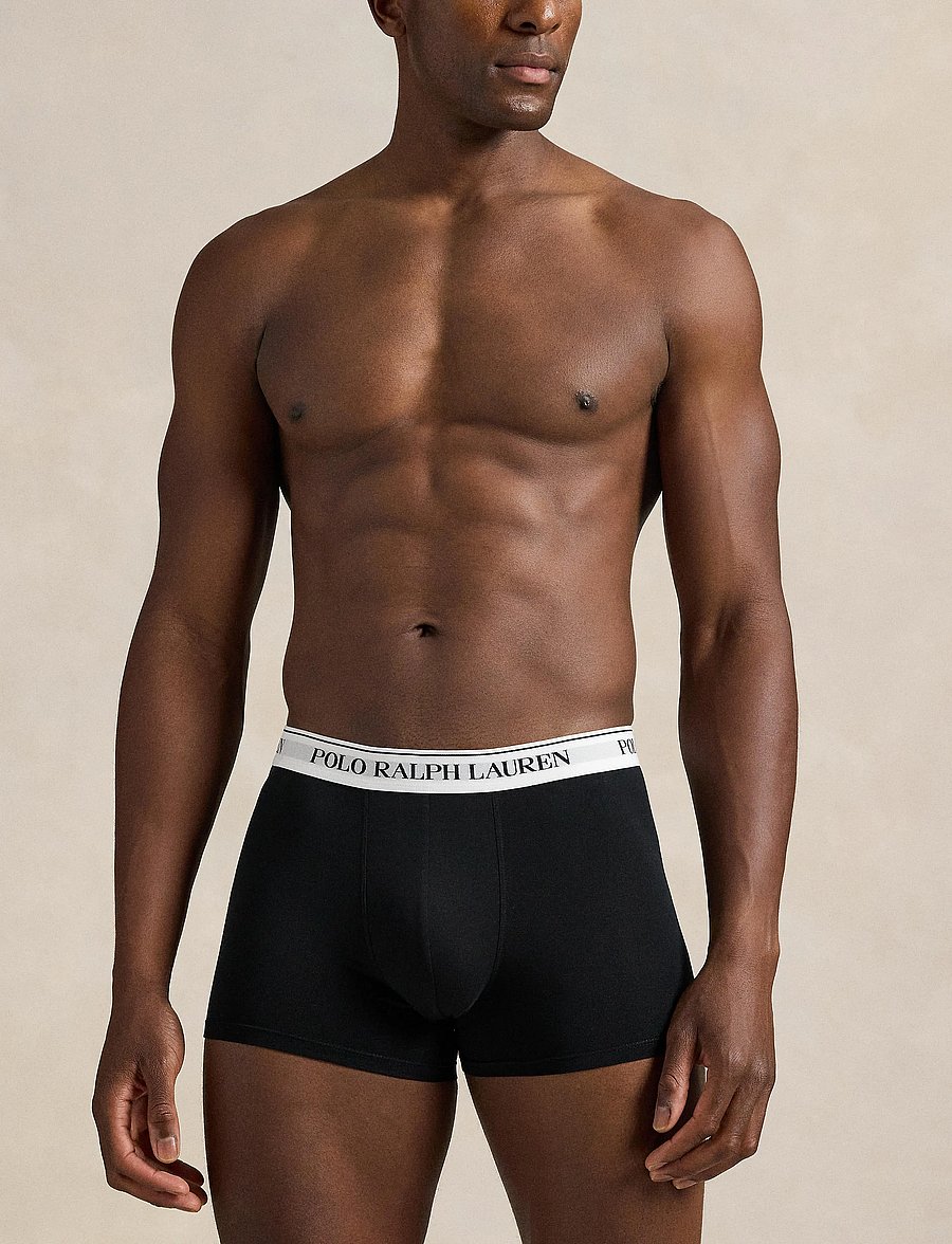 Polo Ralph Lauren - Classic Stretch-Cotton Trunk 3-Pack - multipack underpants - 3pk and hthr/blac - 3
