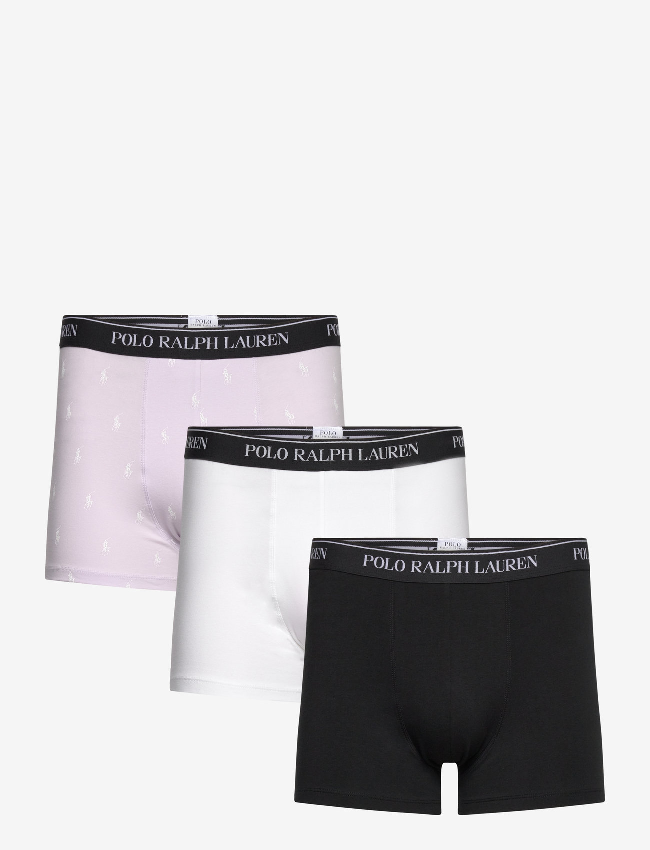Polo Ralph Lauren - BCI COTTON/ELASTANE-3PK-TRN - laveste priser - 3pk black/white/l - 0