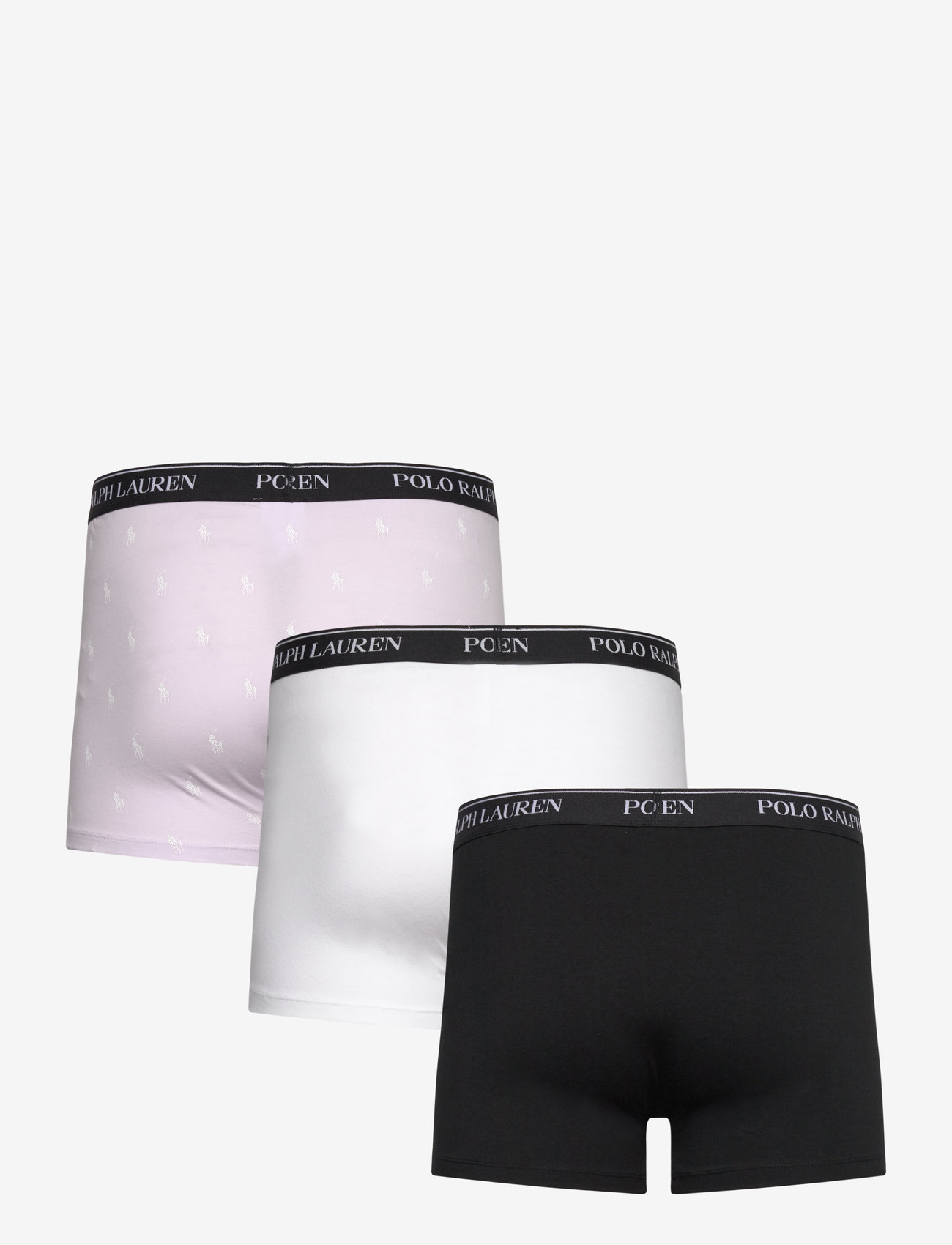 Polo Ralph Lauren - BCI COTTON/ELASTANE-3PK-TRN - laveste priser - 3pk black/white/l - 1