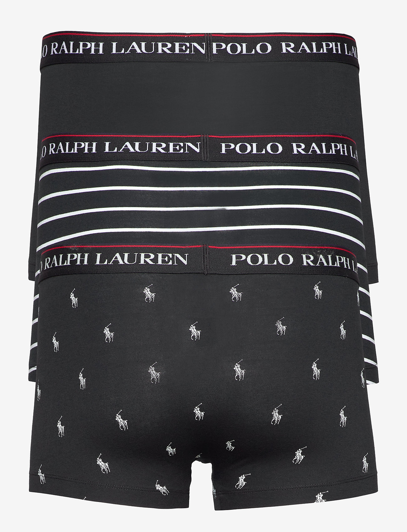 Polo Ralph Lauren - Classic Stretch-Cotton Trunk 3-Pack - multipack underbukser - 3pk blk/blk wht s - 2
