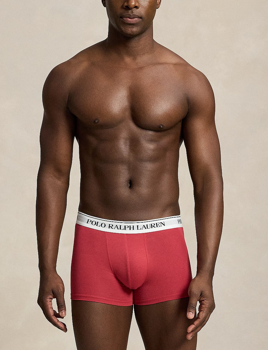 Polo Ralph Lauren - Classic Stretch-Cotton Trunk 3-Pack - multipack underpants - 3pk blk/blu yacht - 0