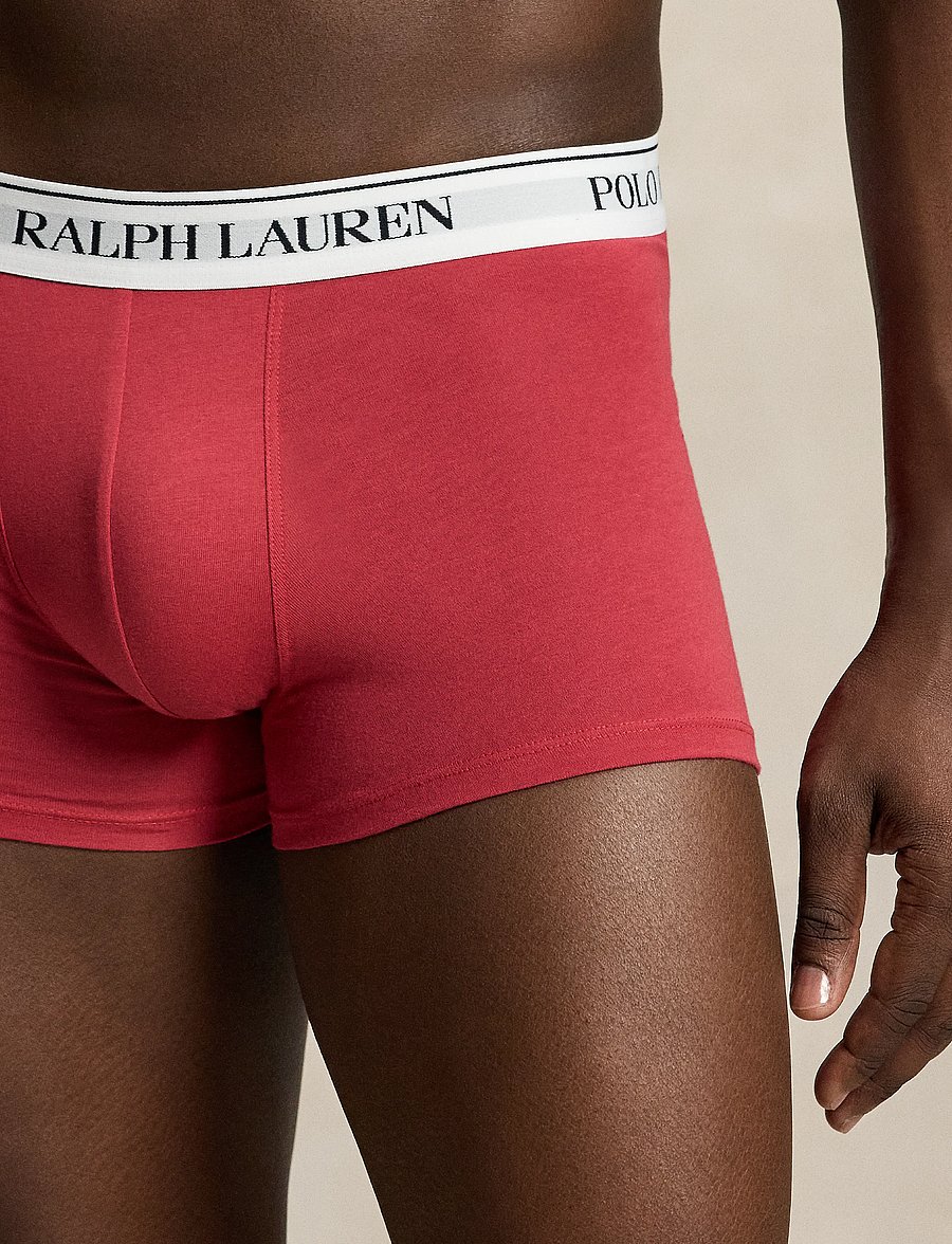 Polo Ralph Lauren - Classic Stretch-Cotton Trunk 3-Pack - multipack underpants - 3pk blk/blu yacht - 4