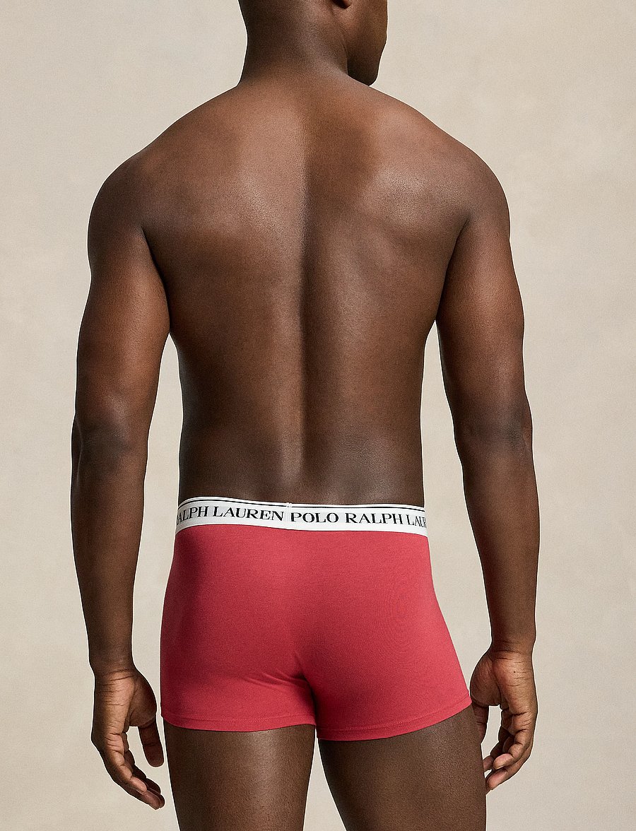 Polo Ralph Lauren - Classic Stretch-Cotton Trunk 3-Pack - multipack underpants - 3pk blk/blu yacht - 5