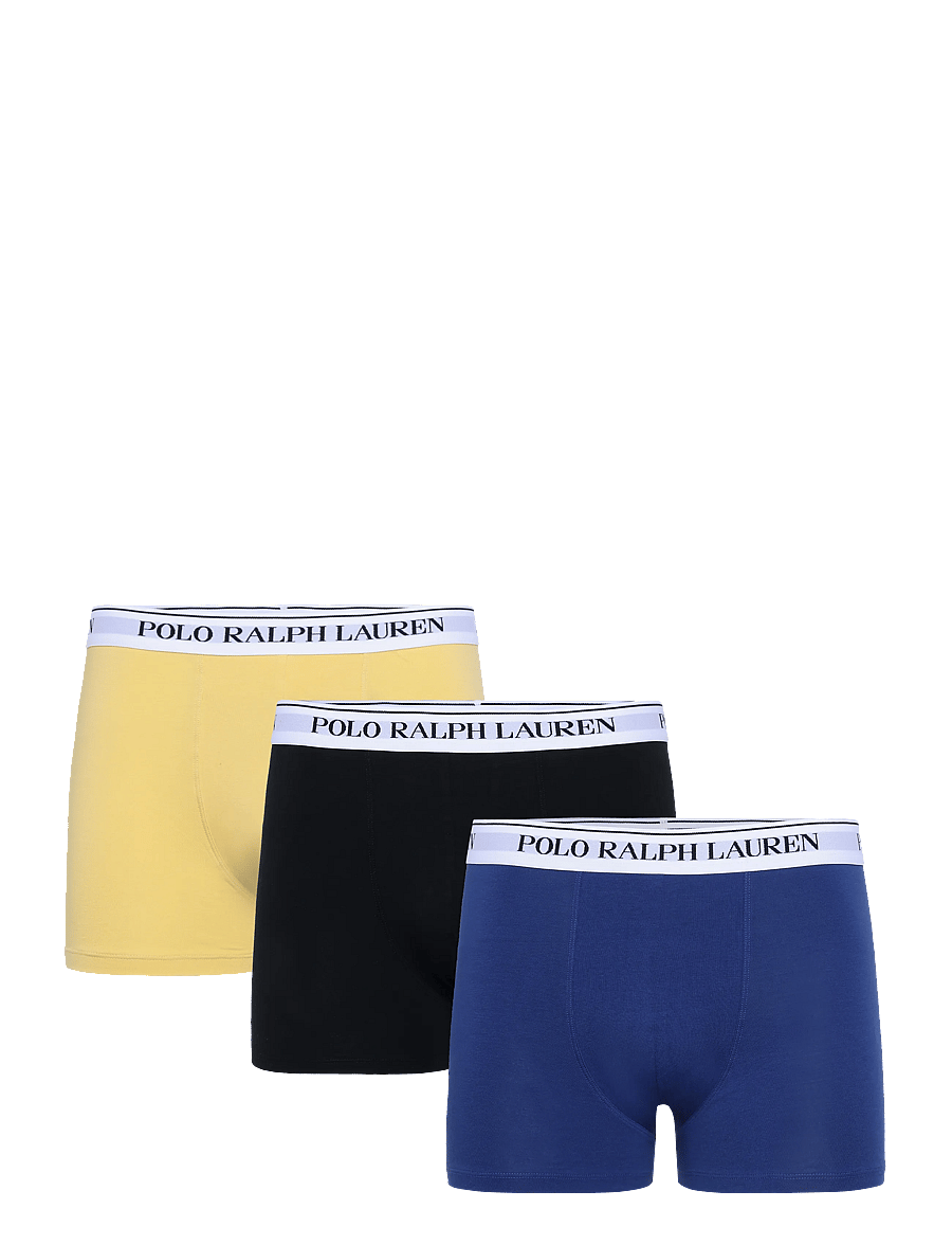Polo Ralph Lauren - Classic Stretch-Cotton Trunk 3-Pack - multipack underpants - 3pk blk/blu yacht - 1