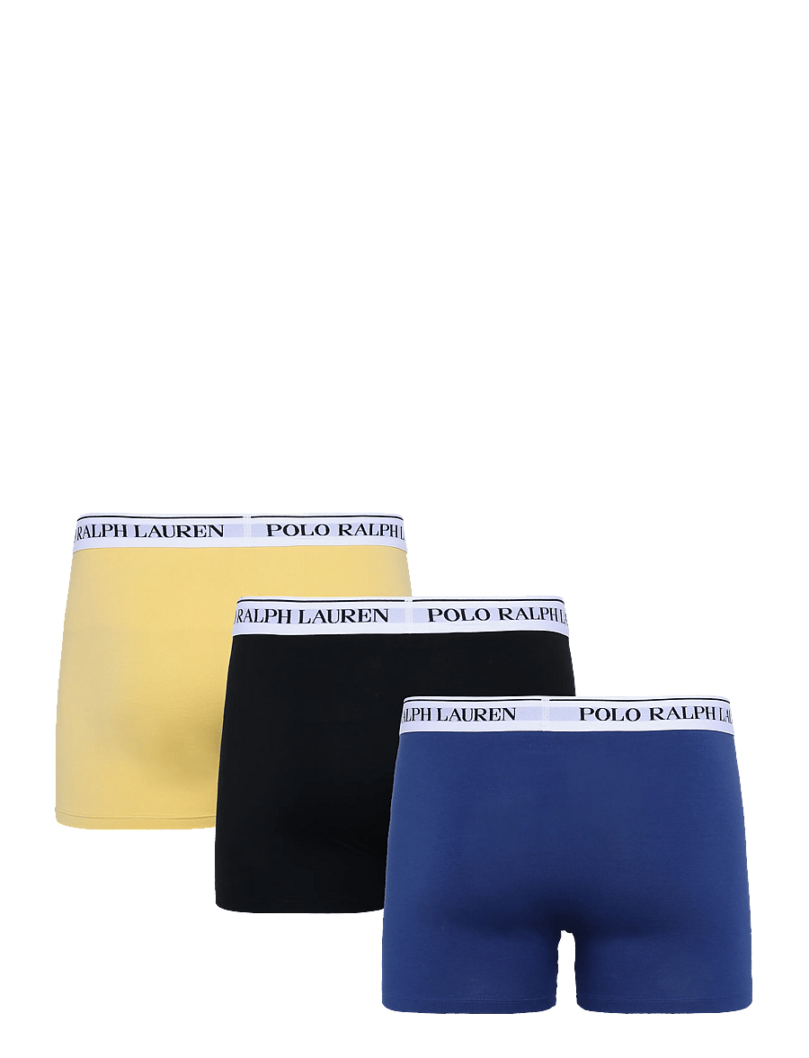 Polo Ralph Lauren - Classic Stretch-Cotton Trunk 3-Pack - multipack underpants - 3pk blk/blu yacht - 2