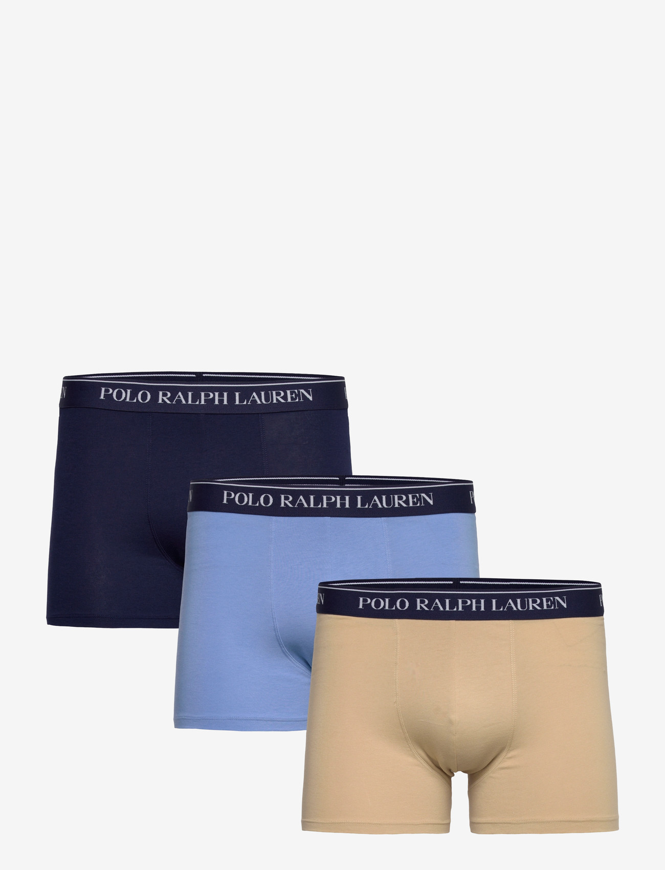 Polo Ralph Lauren - Classic Stretch-Cotton Trunk 3-Pack - multipack kalsonger - 3pk navy/dune tan - 0