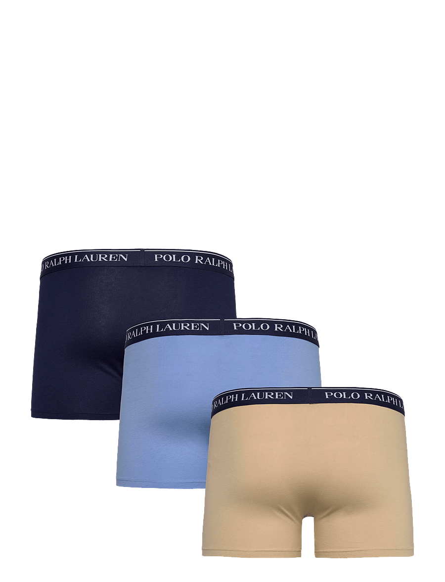 Polo Ralph Lauren - Classic Stretch-Cotton Trunk 3-Pack - multipack underpants - 3pk navy/dune tan - 1